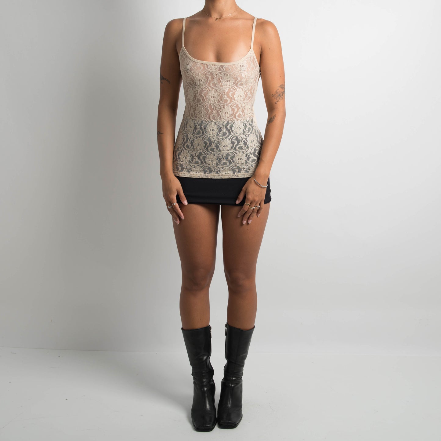 NUDE LACE CAMISOLE