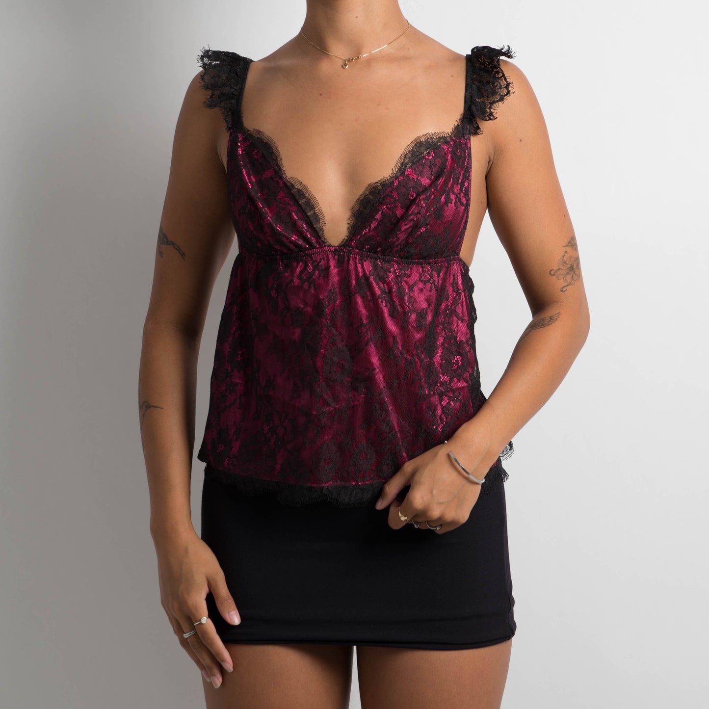 LACE BABYDOLL CAMISOLE