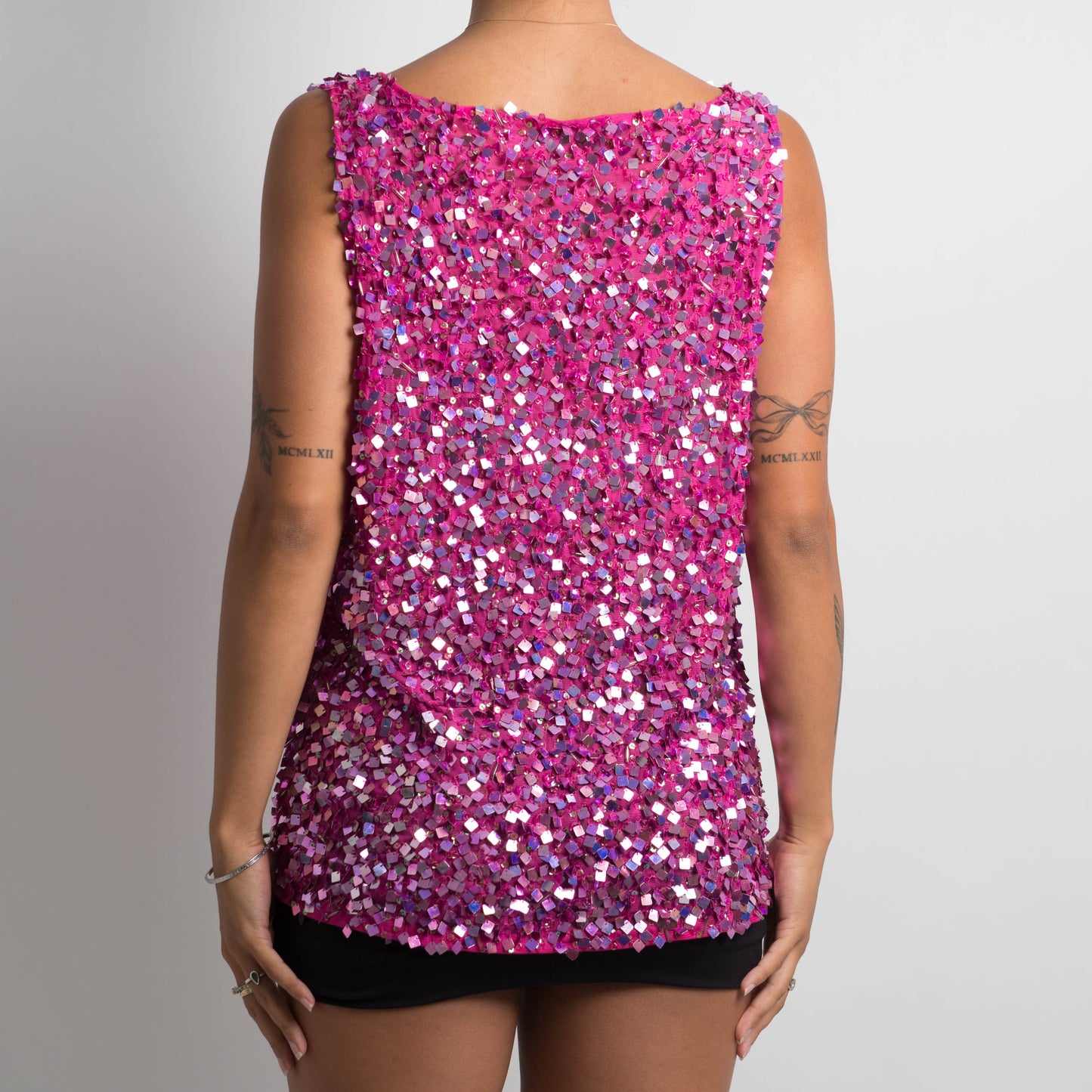 PINK SEQUIN TOP