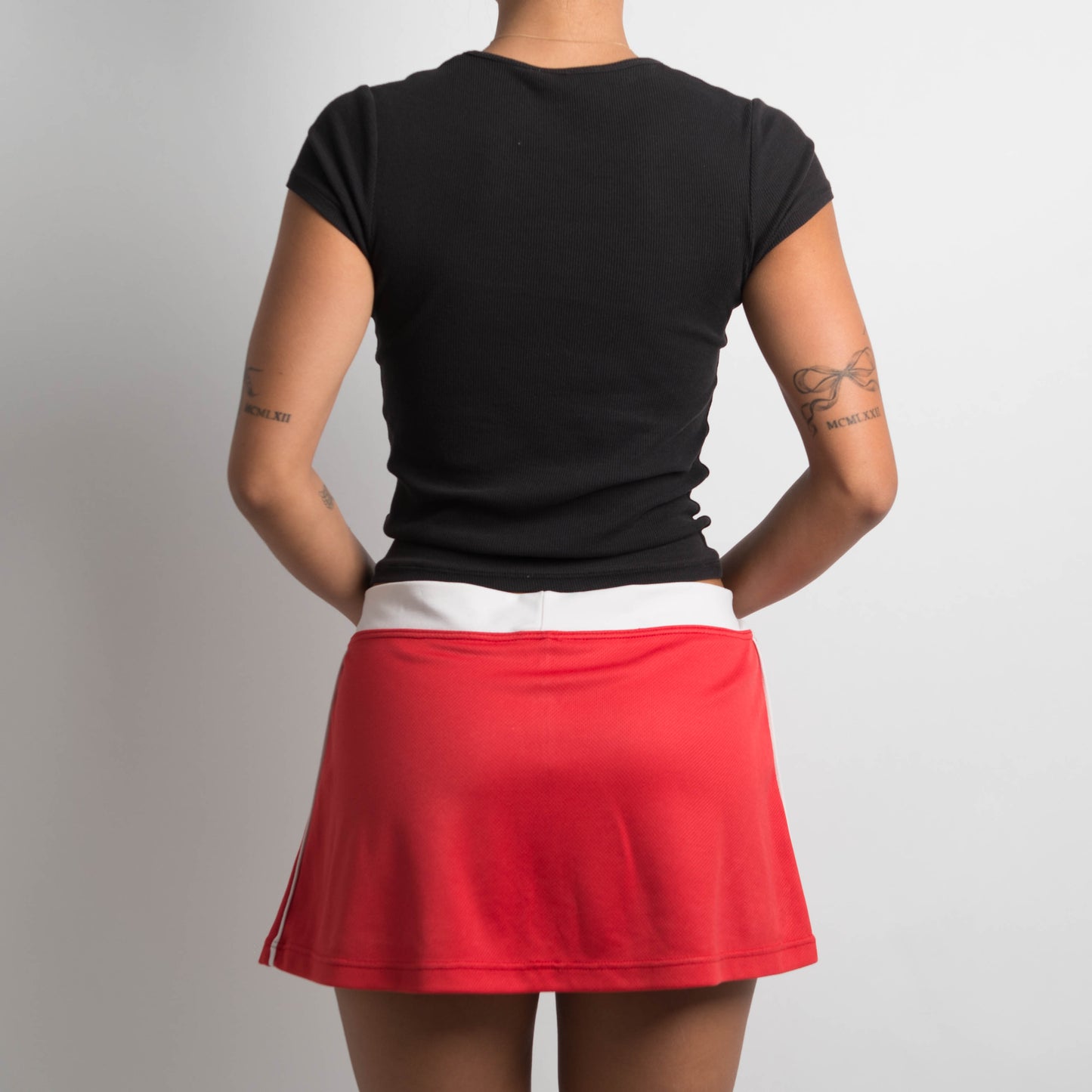 RED MINI SKORT