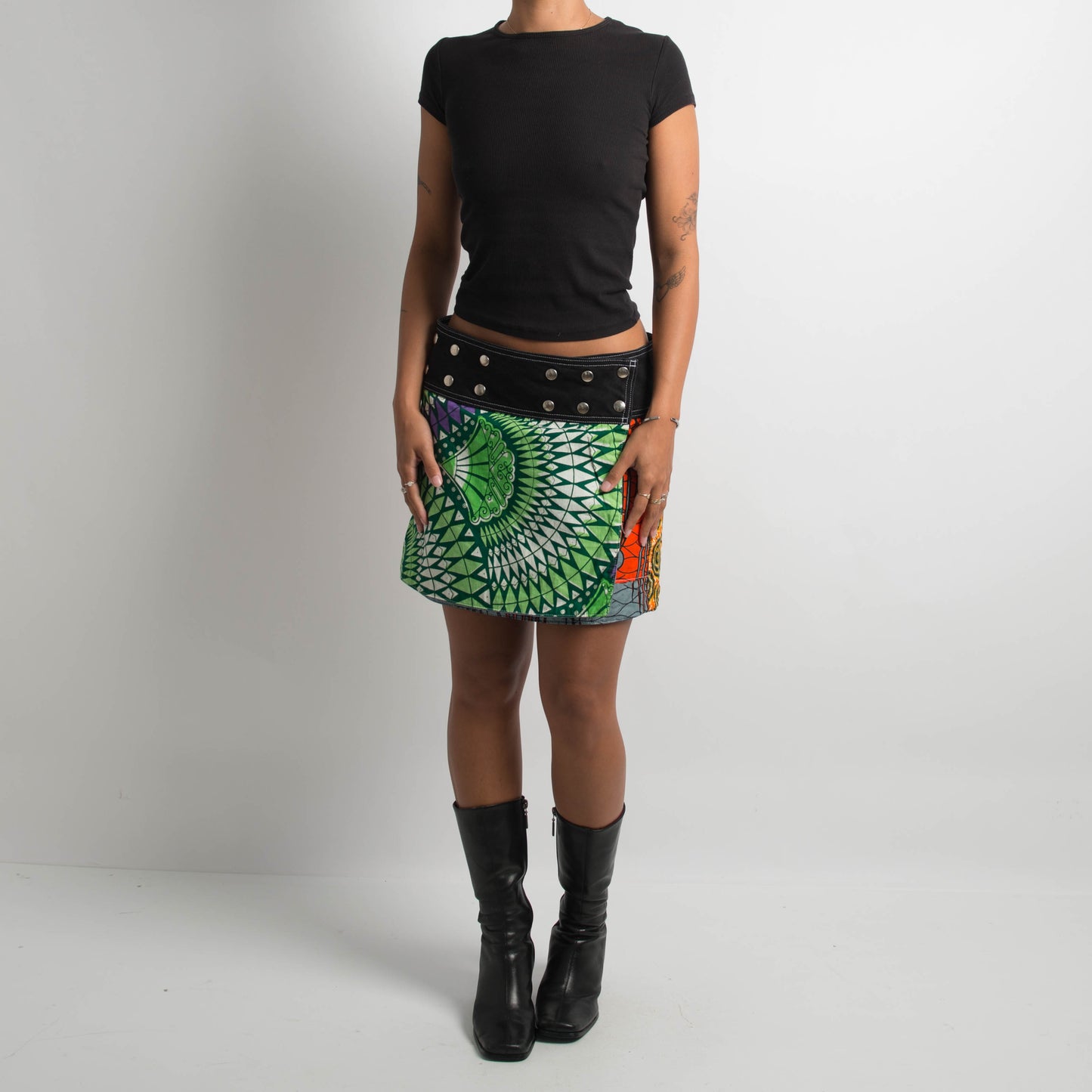 REVERSIBLE WRAP SKIRT