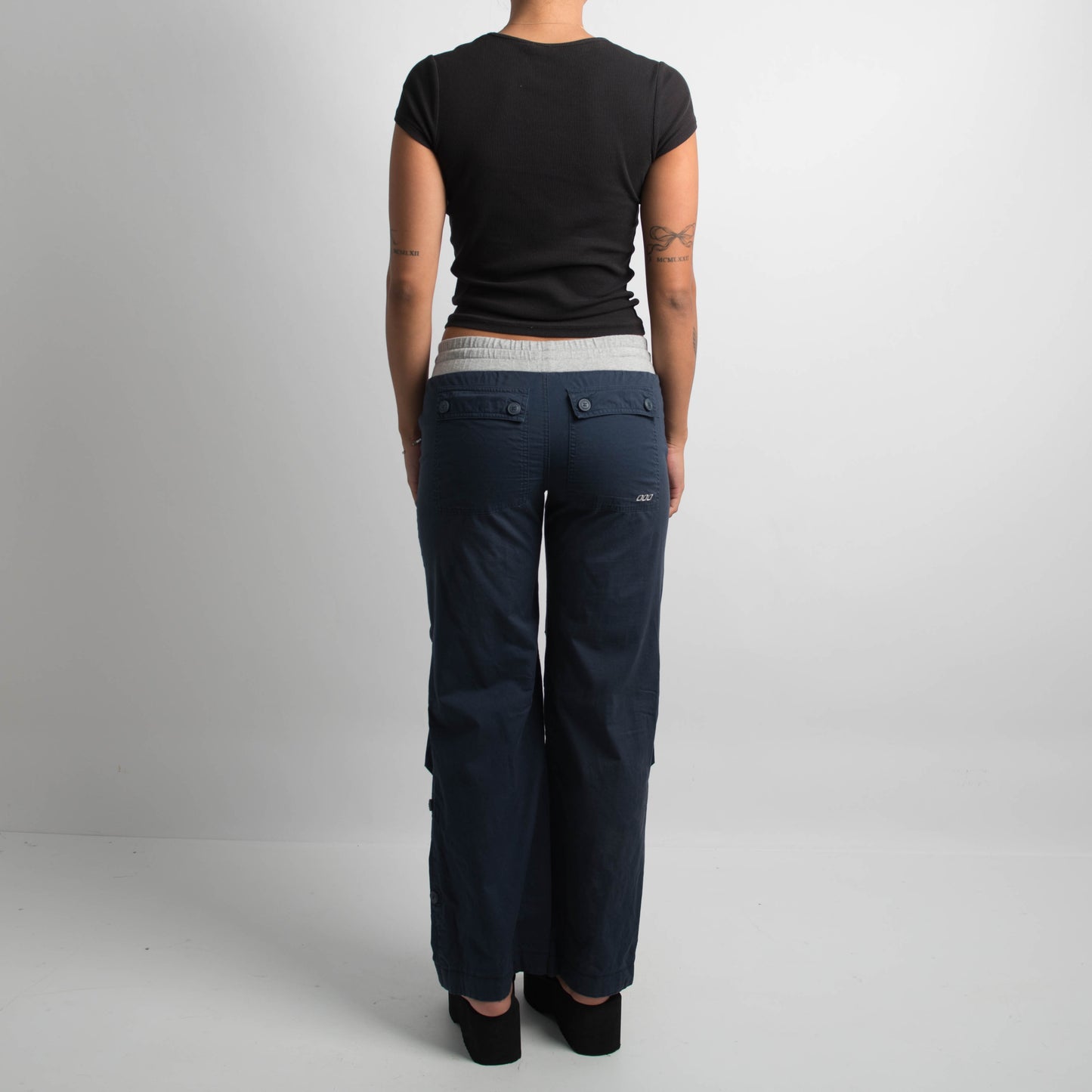 NAVY FLASHDANCE PANTS