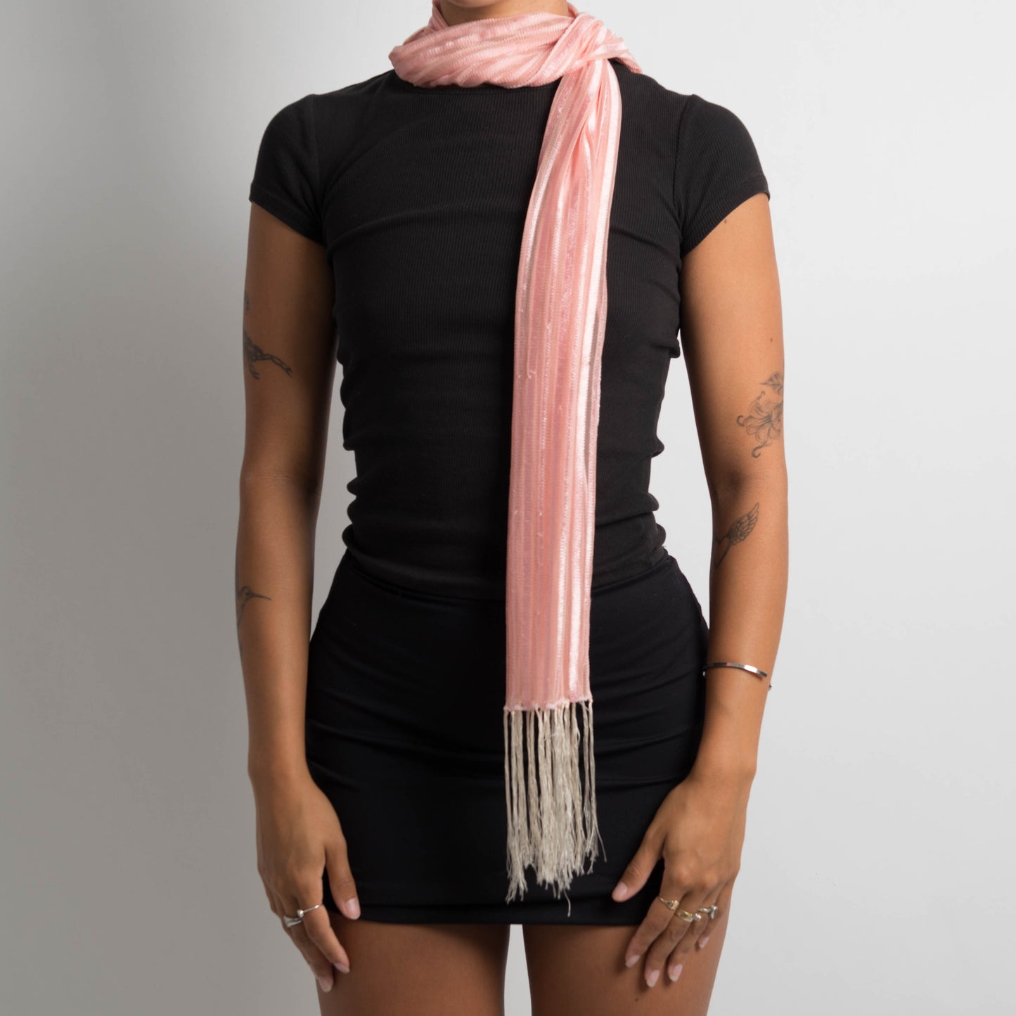 SHEER PINK SCARF