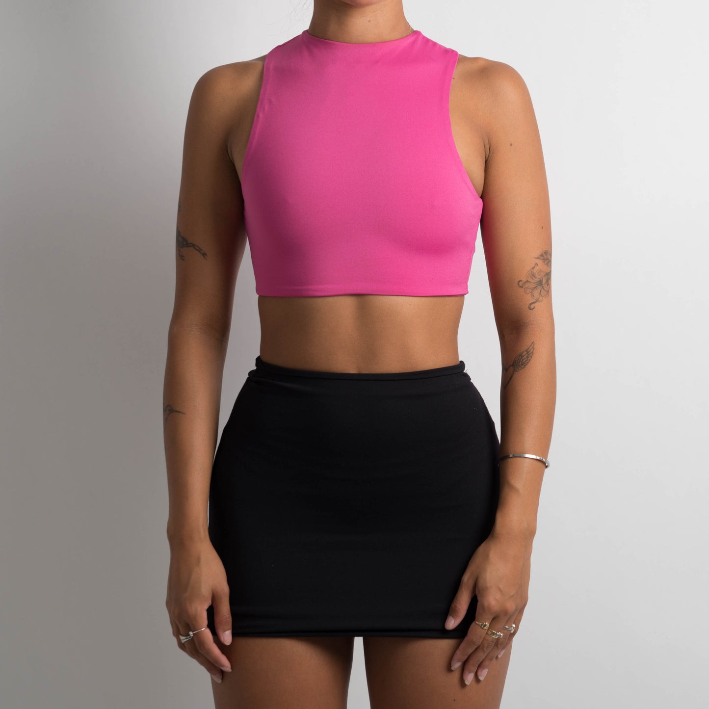 MULTI WEAR PINK CROP TOP