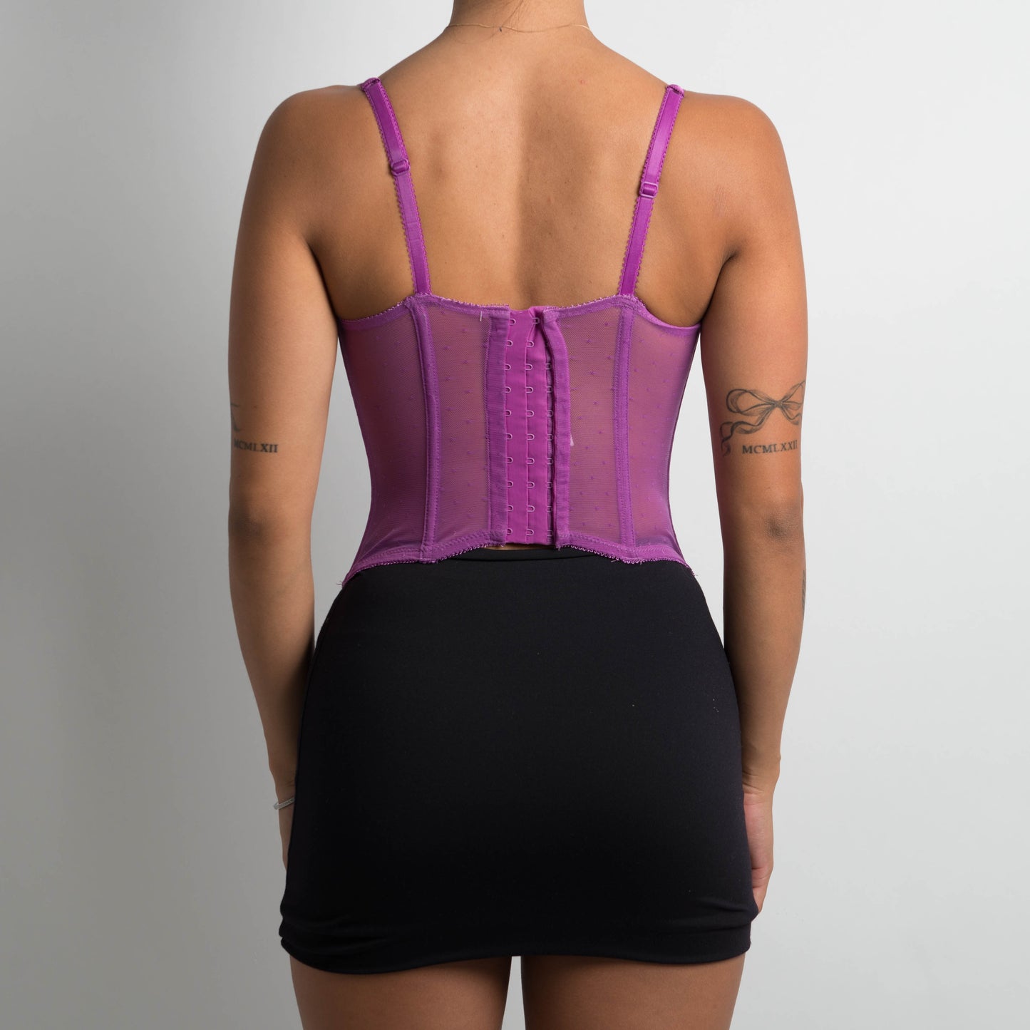 PURPLE LACE BUSTIER