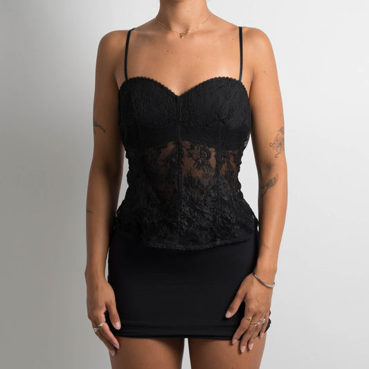 BLACK LACE CAMISOLE