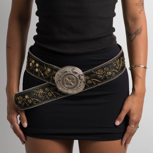 BEADED BUCKLE BELT