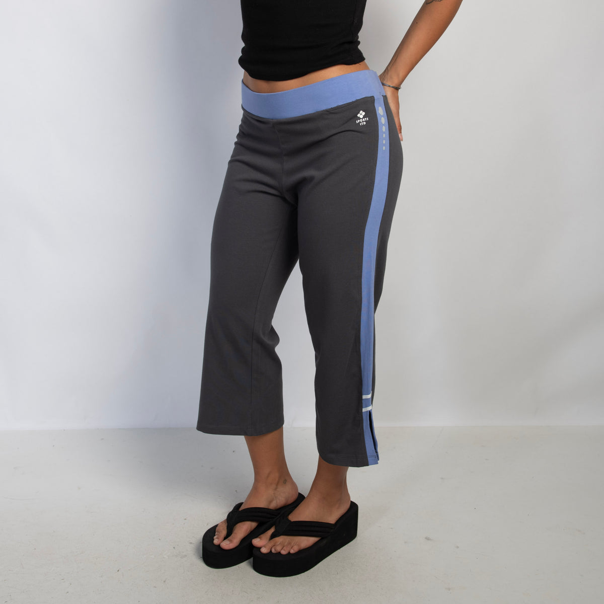 GREY CAPRI COTTON TIGHTS
