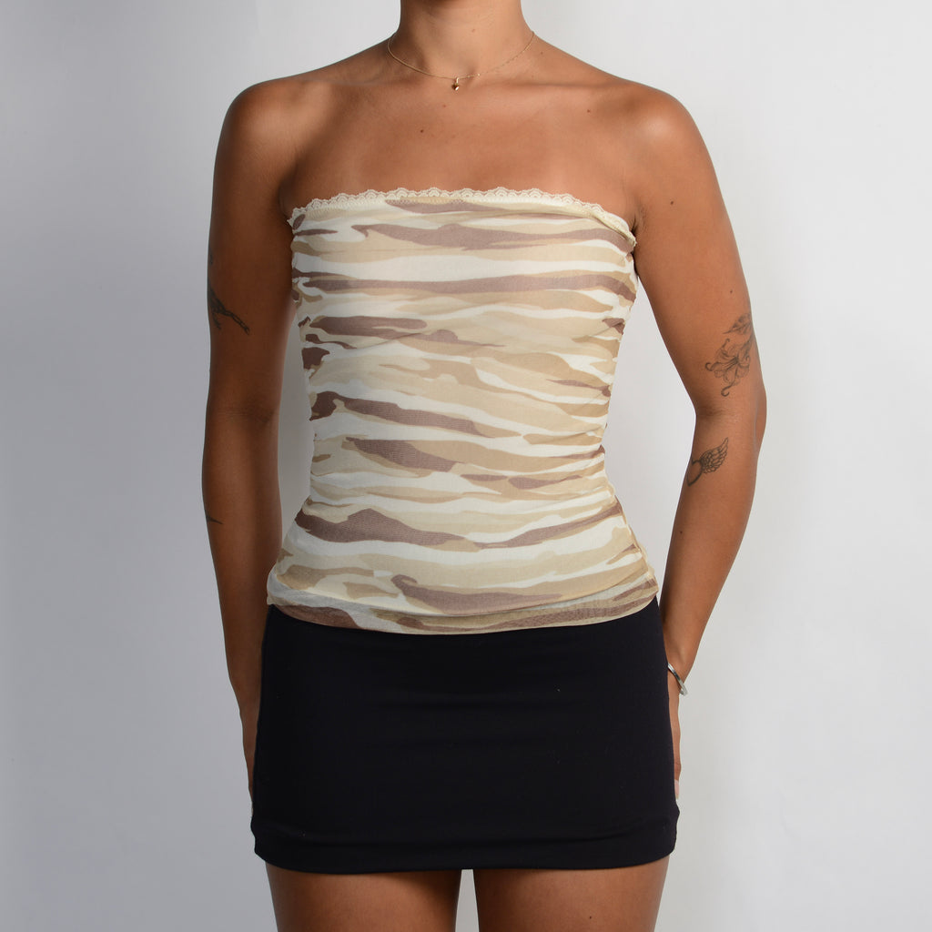 MESH CAMOUFLAGE BANDEAU