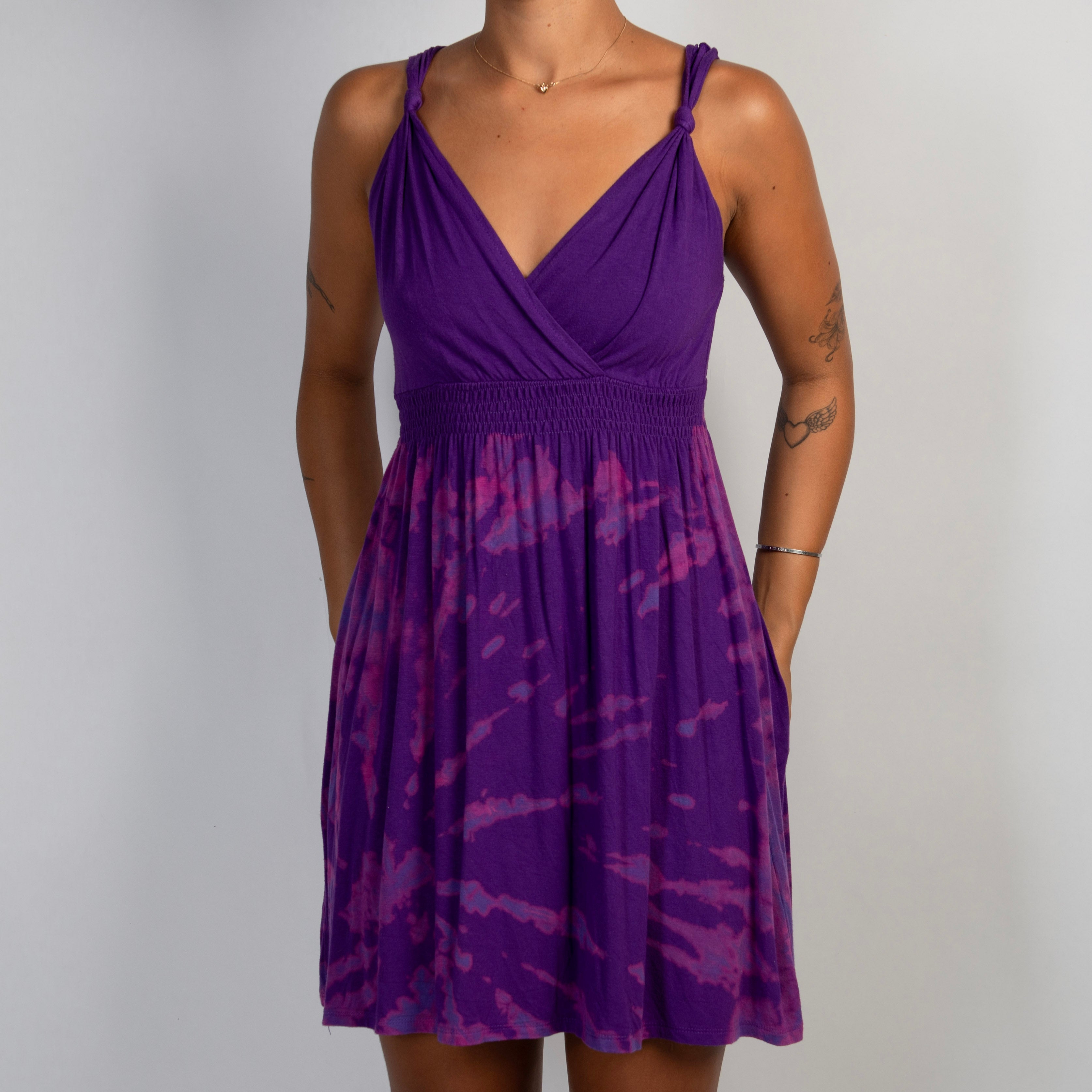PURPLE TIE DYE DRESS