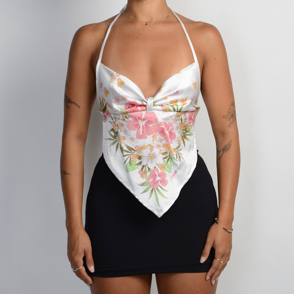 FLORAL SATIN TOP