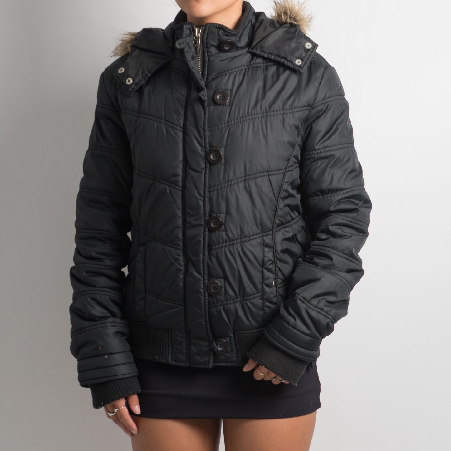 BLACK PUFFER JACKET