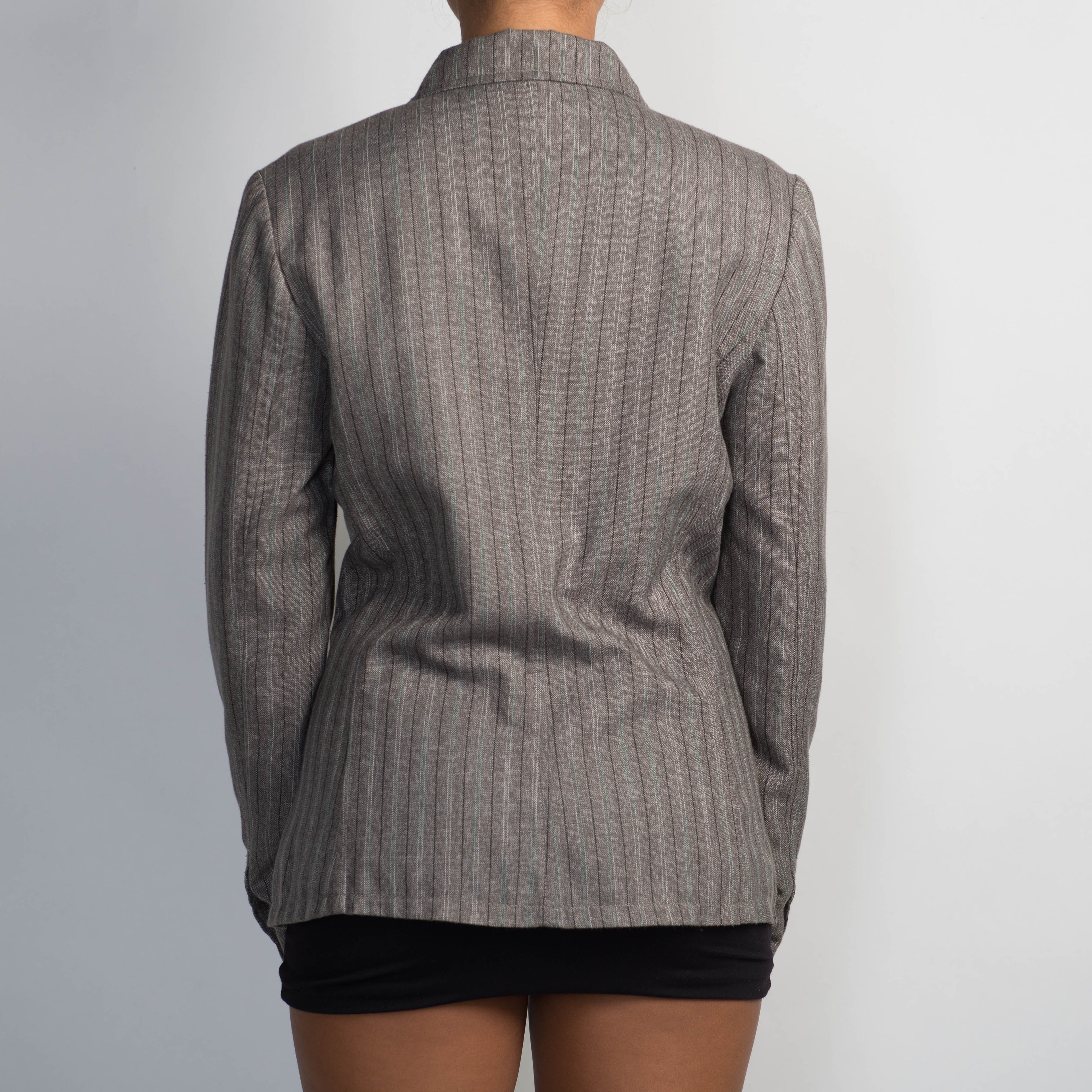 GREY STRIPE BLAZER