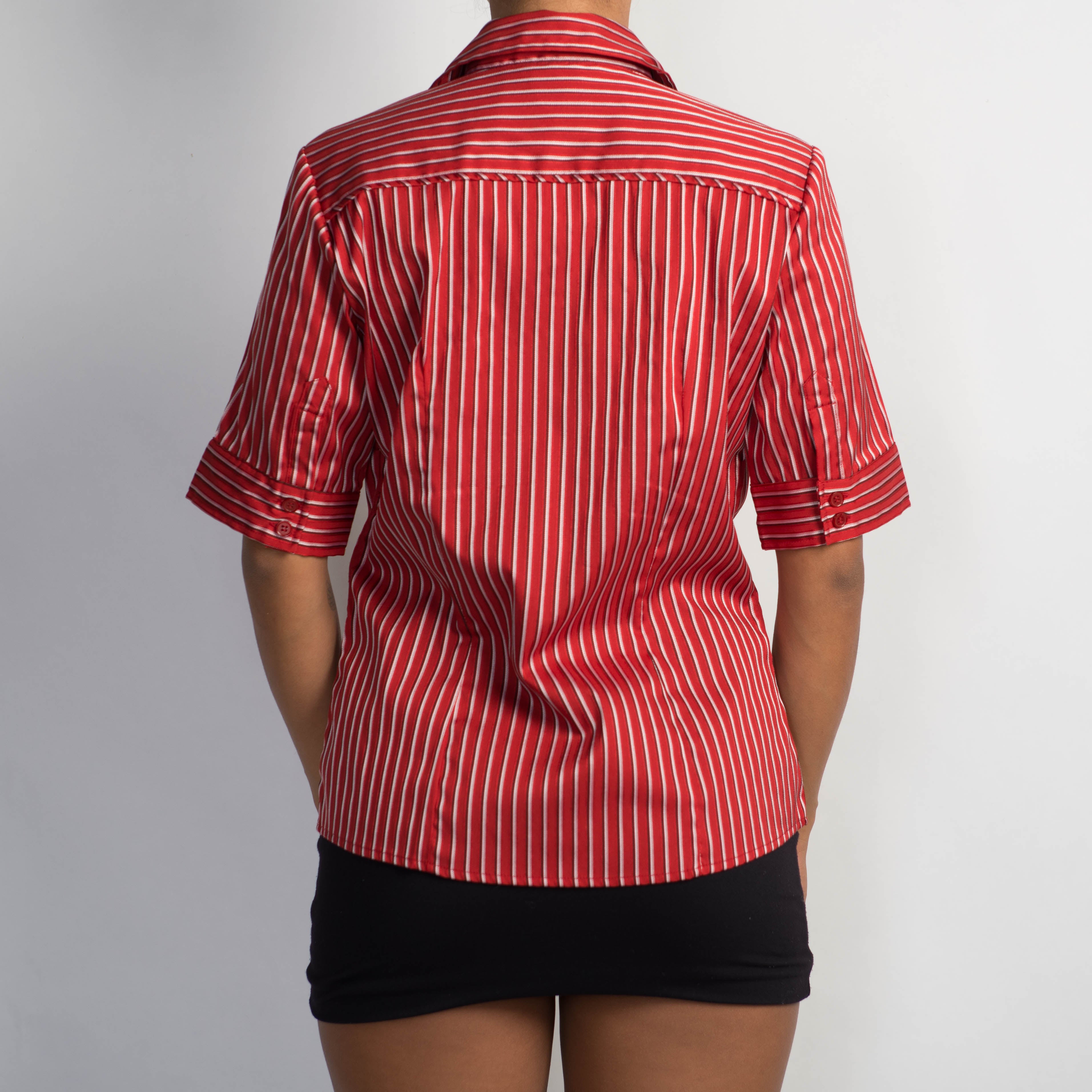 RED 1/2 SLEEVE BLOUSE