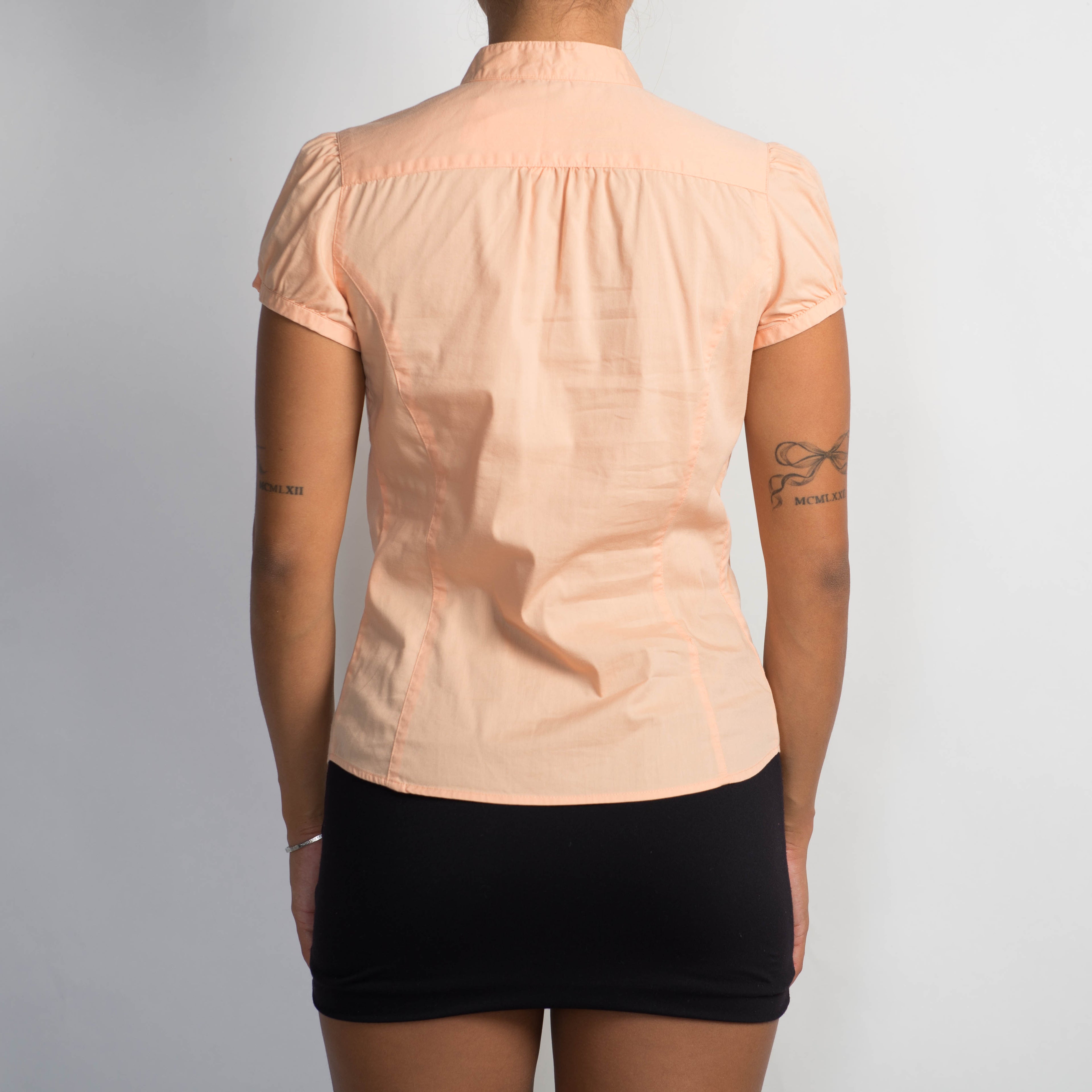 ORANGE CAP SLEEVE BLOUSE