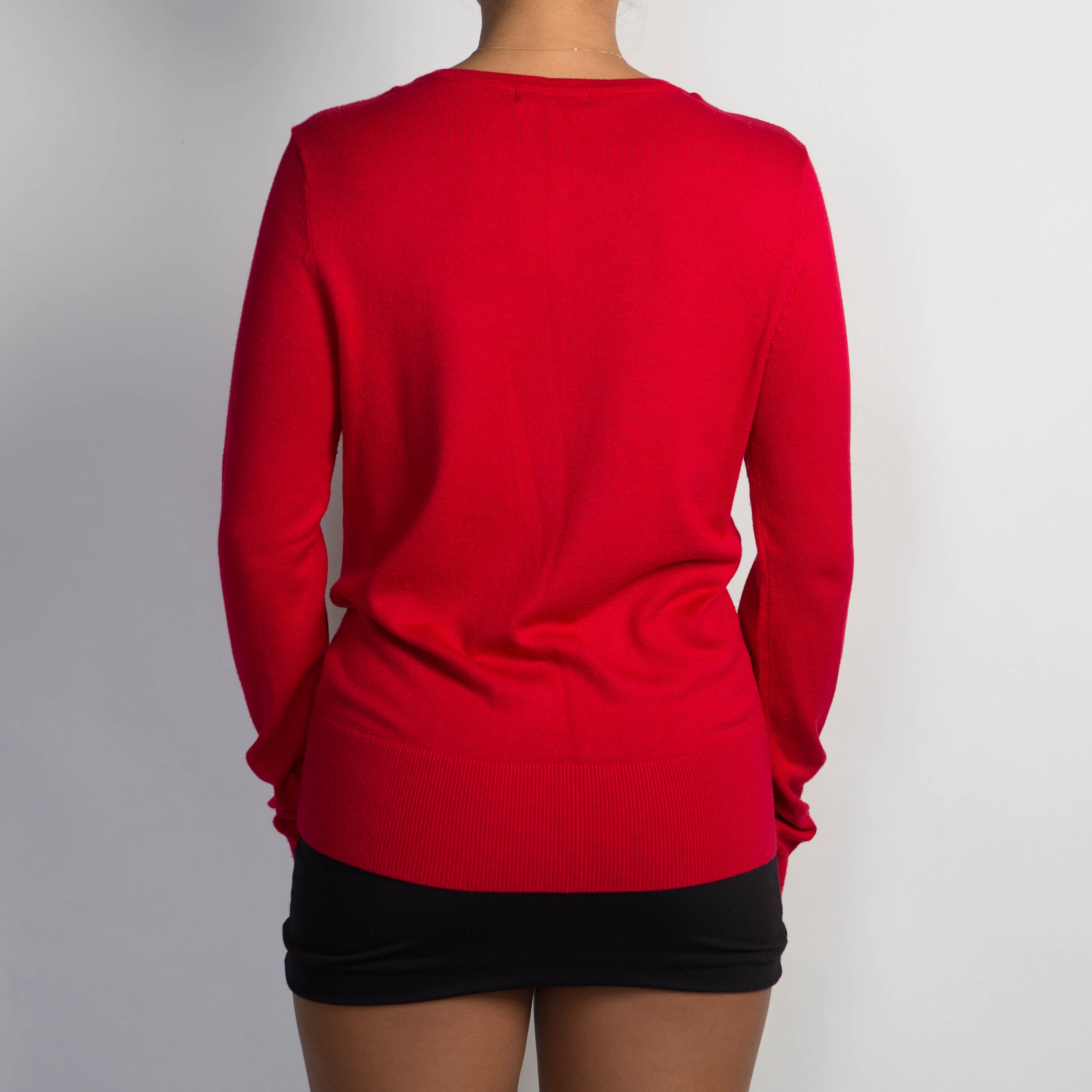 CLASSIC RED CARDIGAN