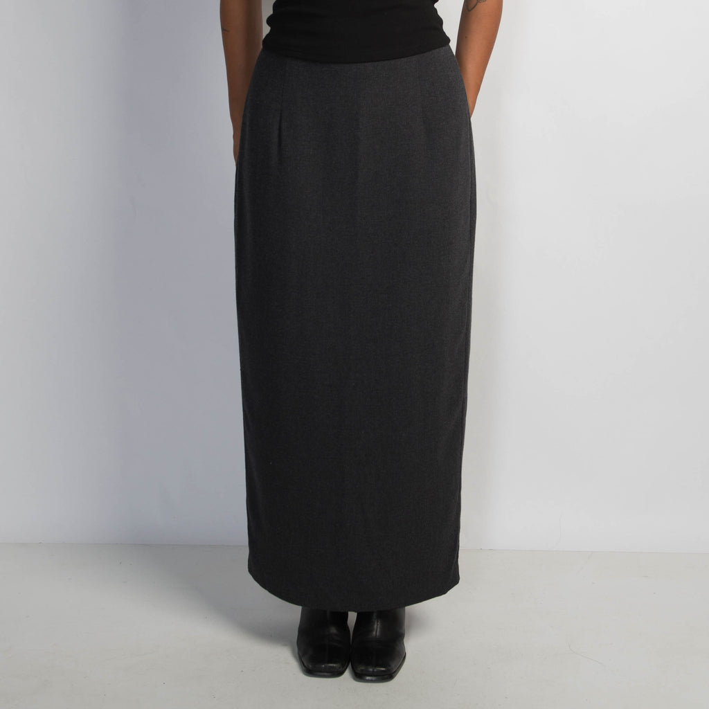 CHARCOAL MAXI SKIRT