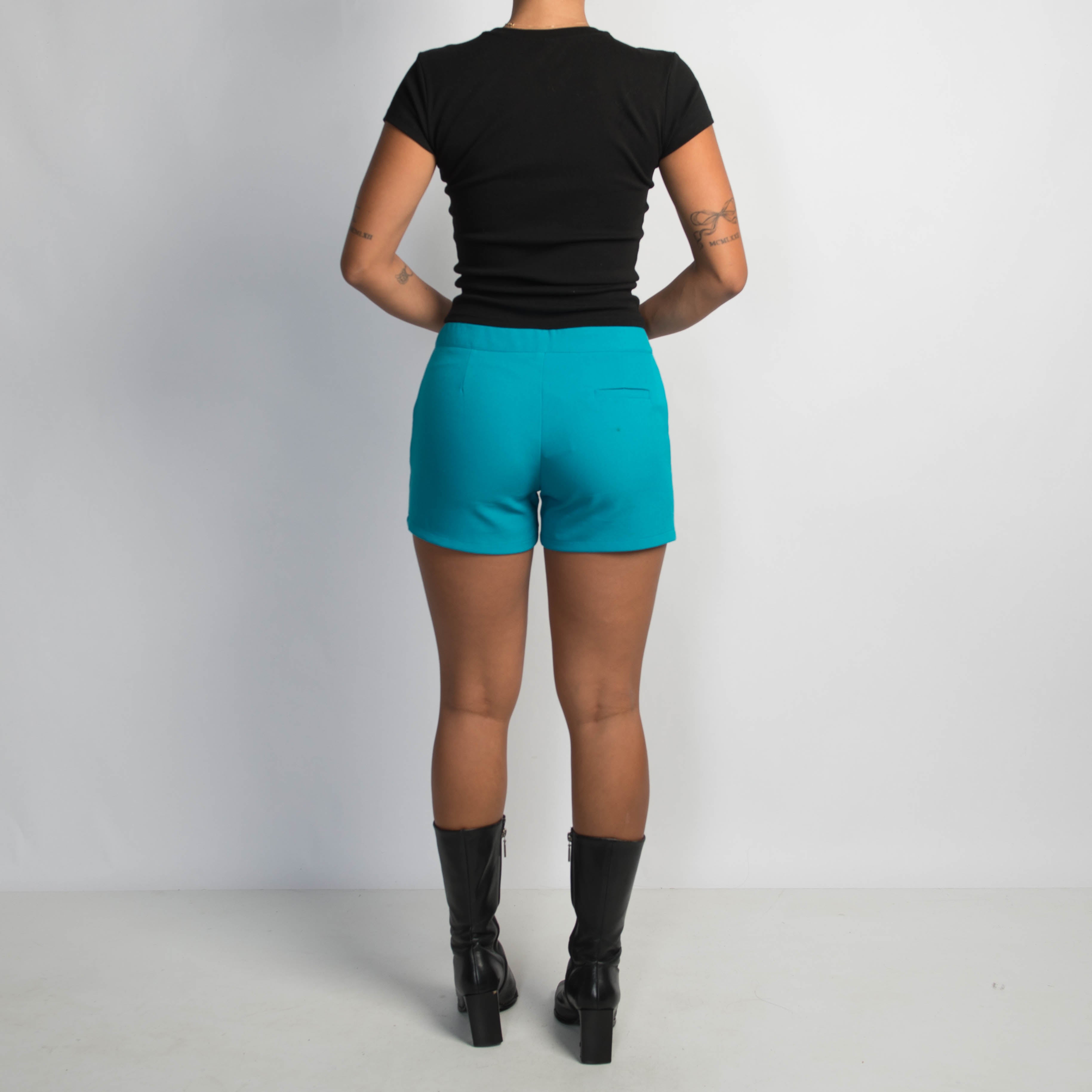 TEAL POCKET SHORTS