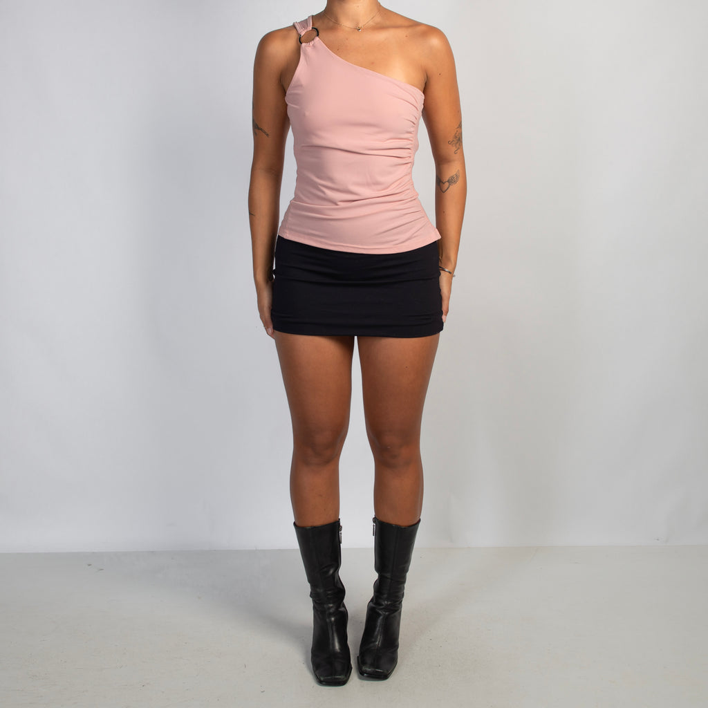 PINK ONE SHOULDER TOP