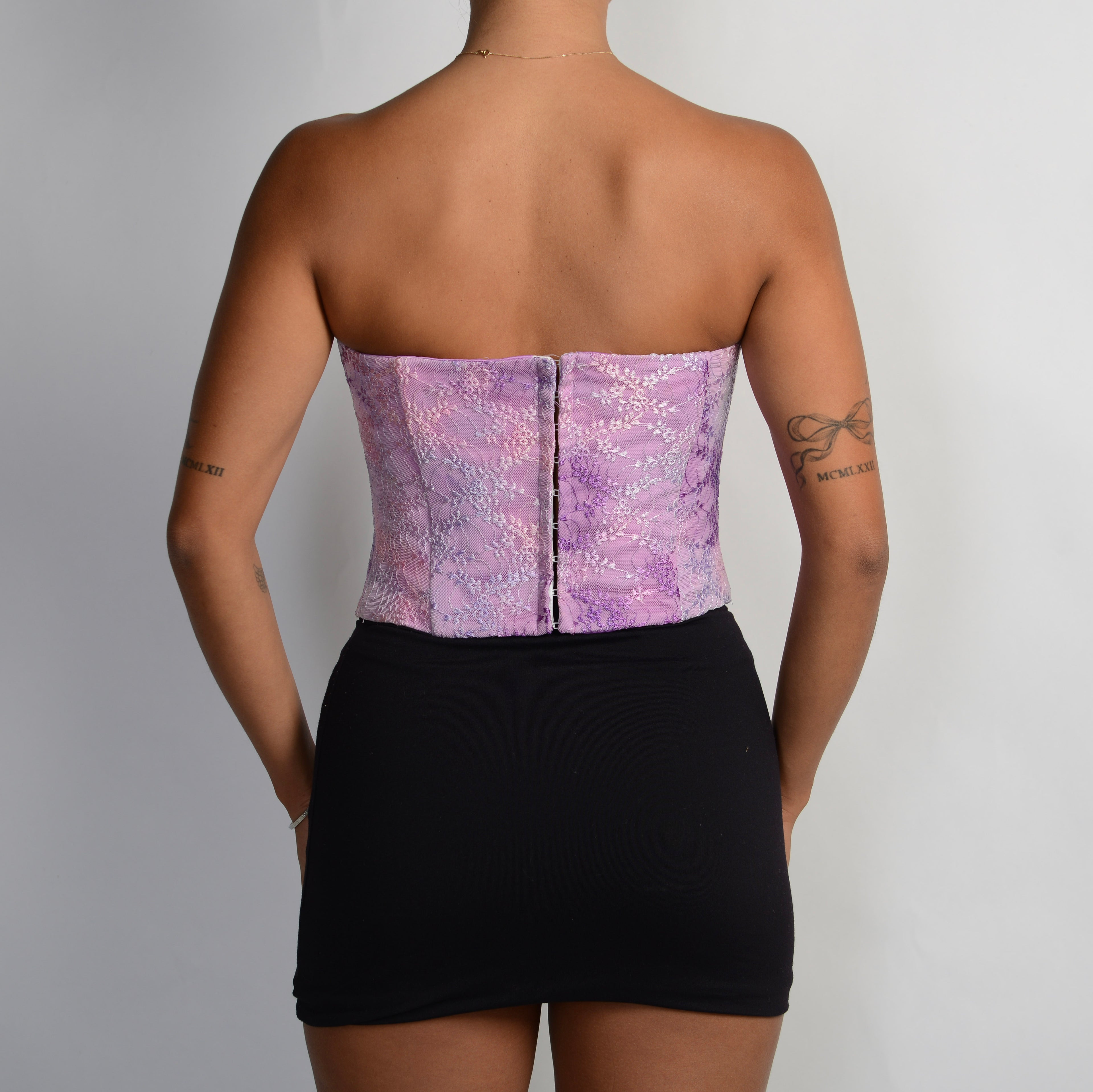 PURPLE LACE BUSTIER