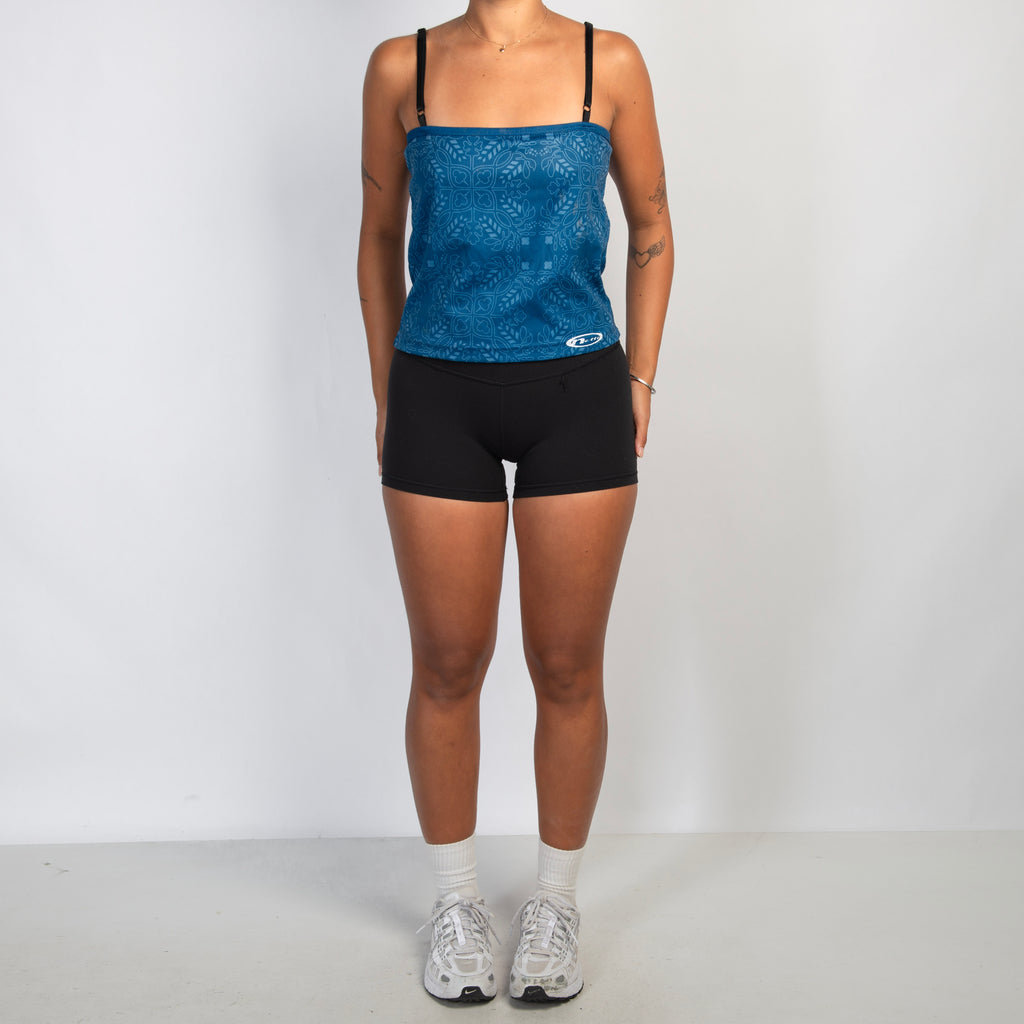 BLUE PATTERN ACTIVE TANK TOP