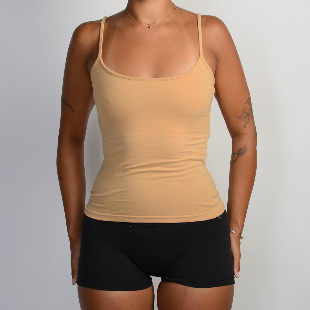 TAN SCOOP CAMISOLE