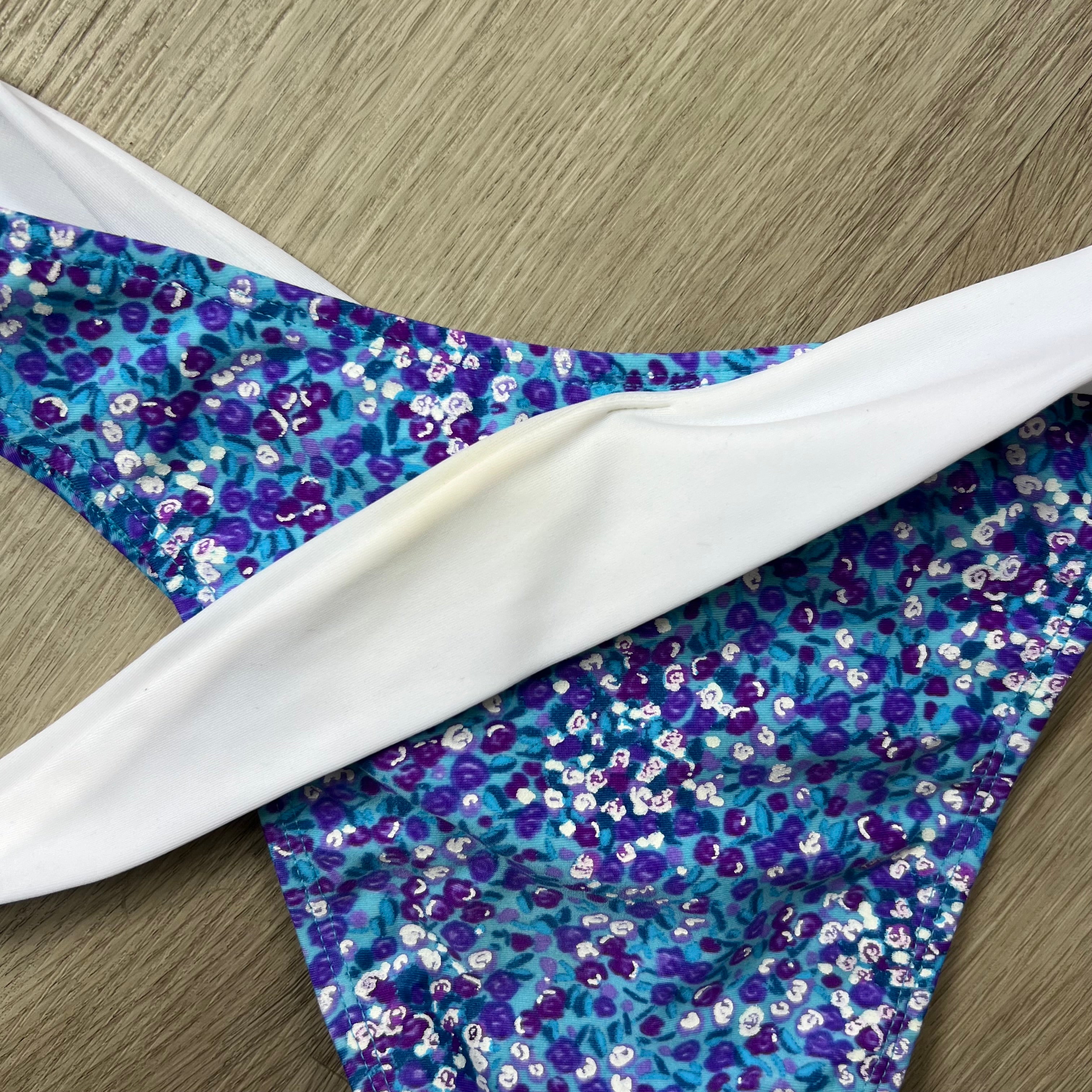 PURPLE FLORAL BRAZILIAN BIKINI