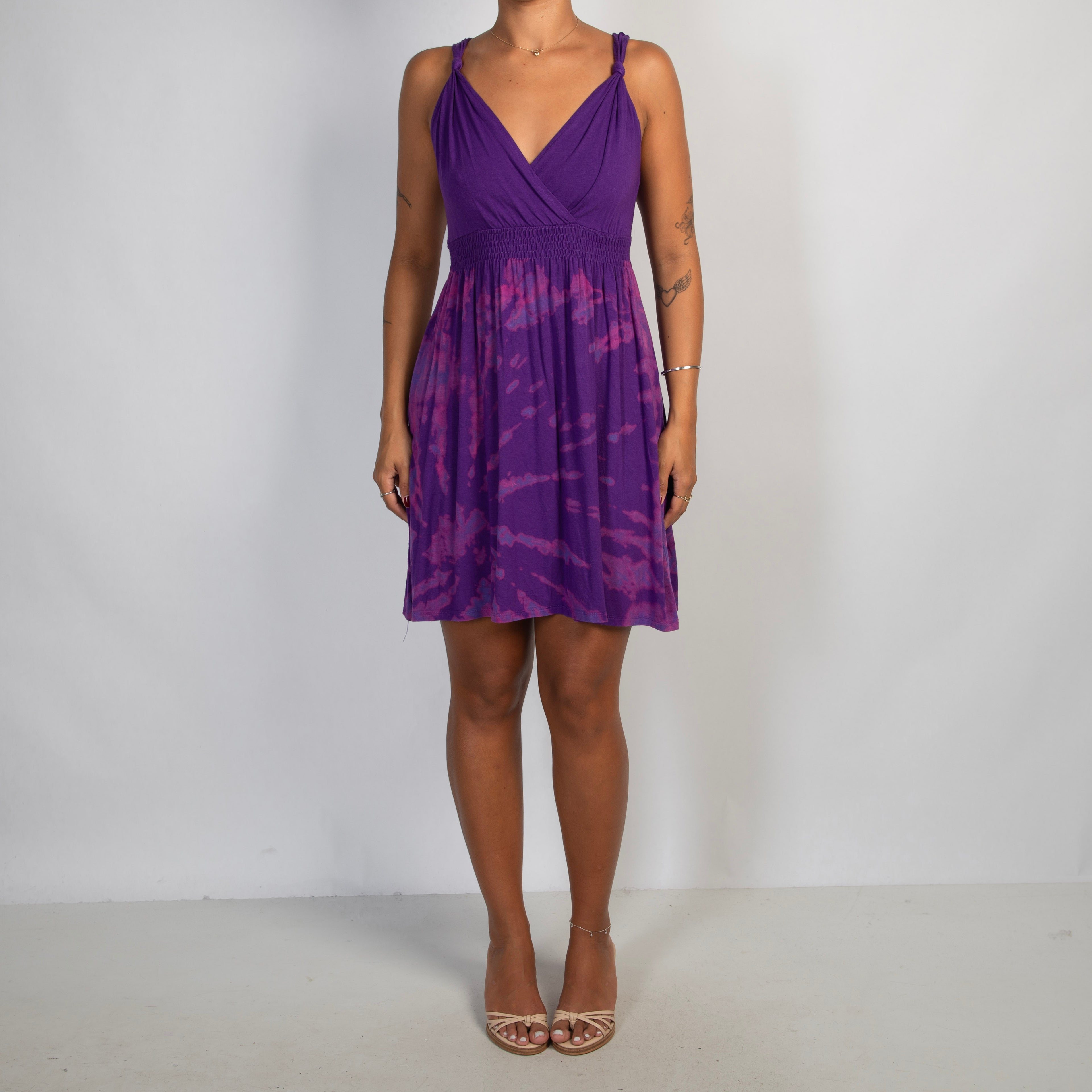 PURPLE TIE DYE DRESS