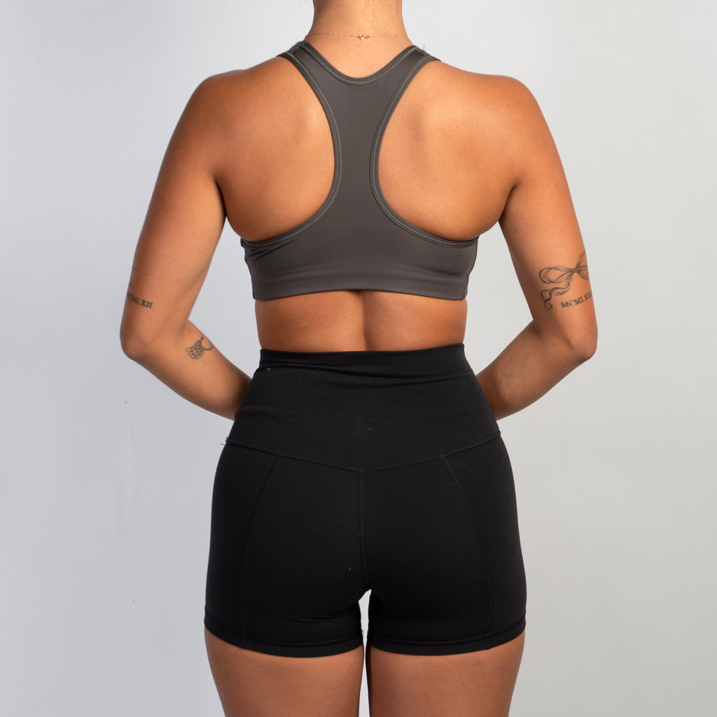 GREY NIKE SPORTS BRA