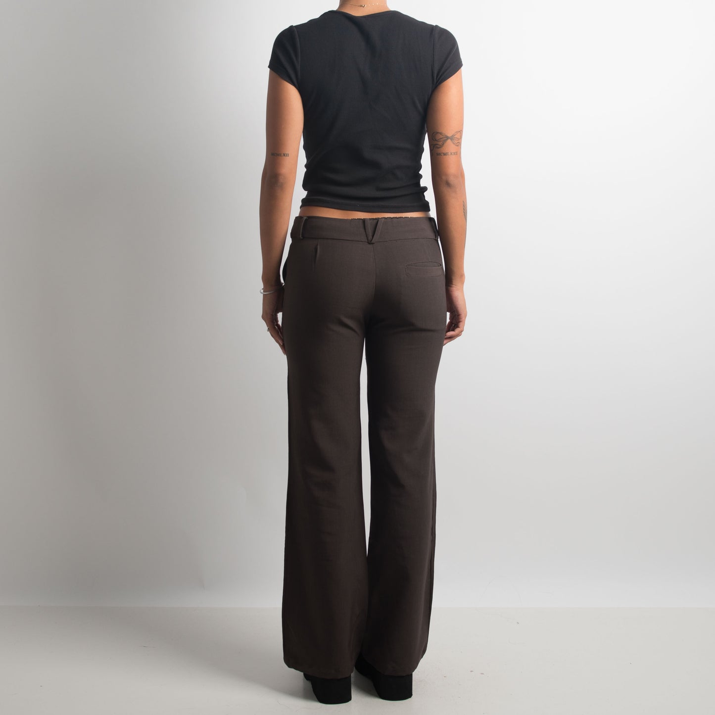 DARK BROWN BOOTCUT PANTS