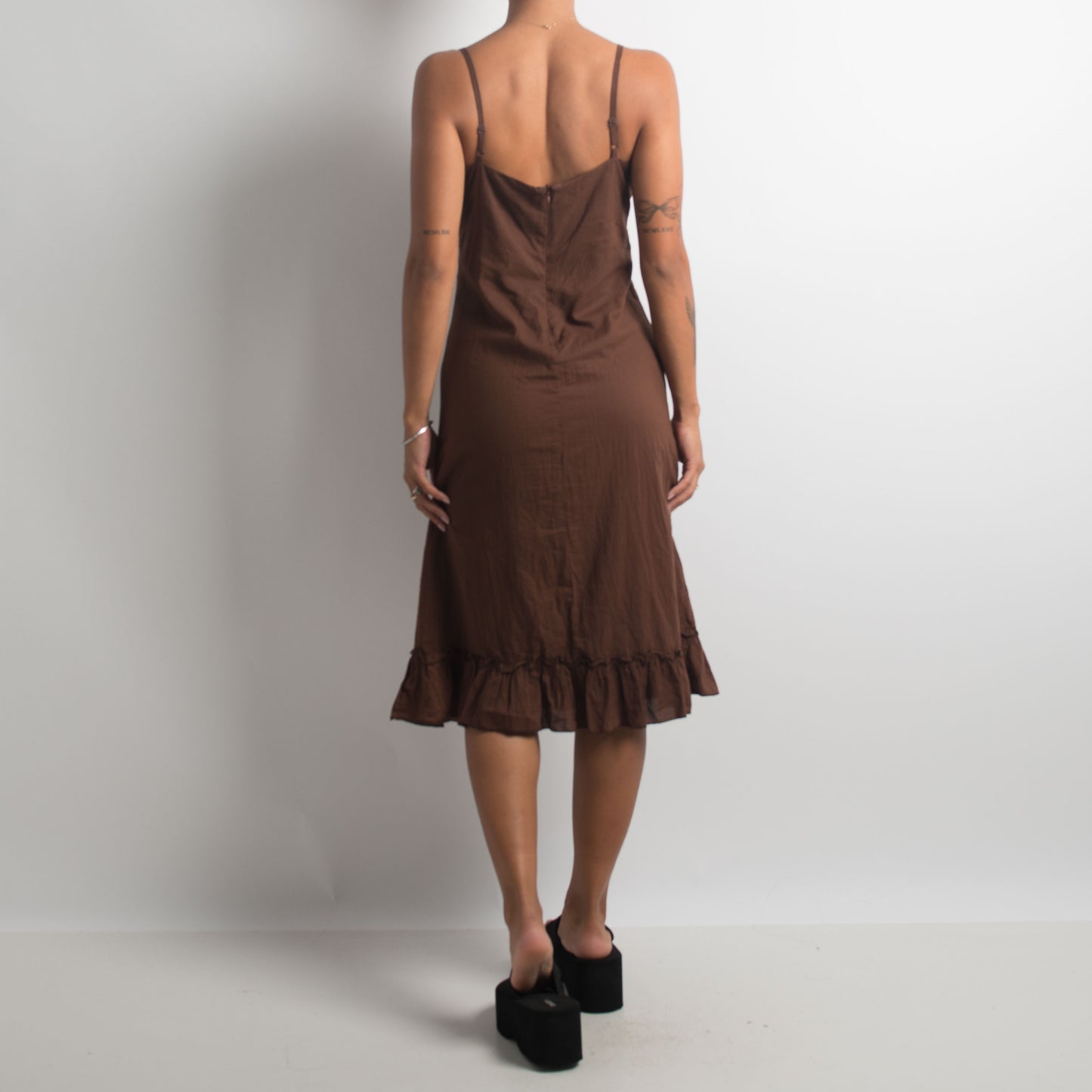 ROBE MIDI MARRON