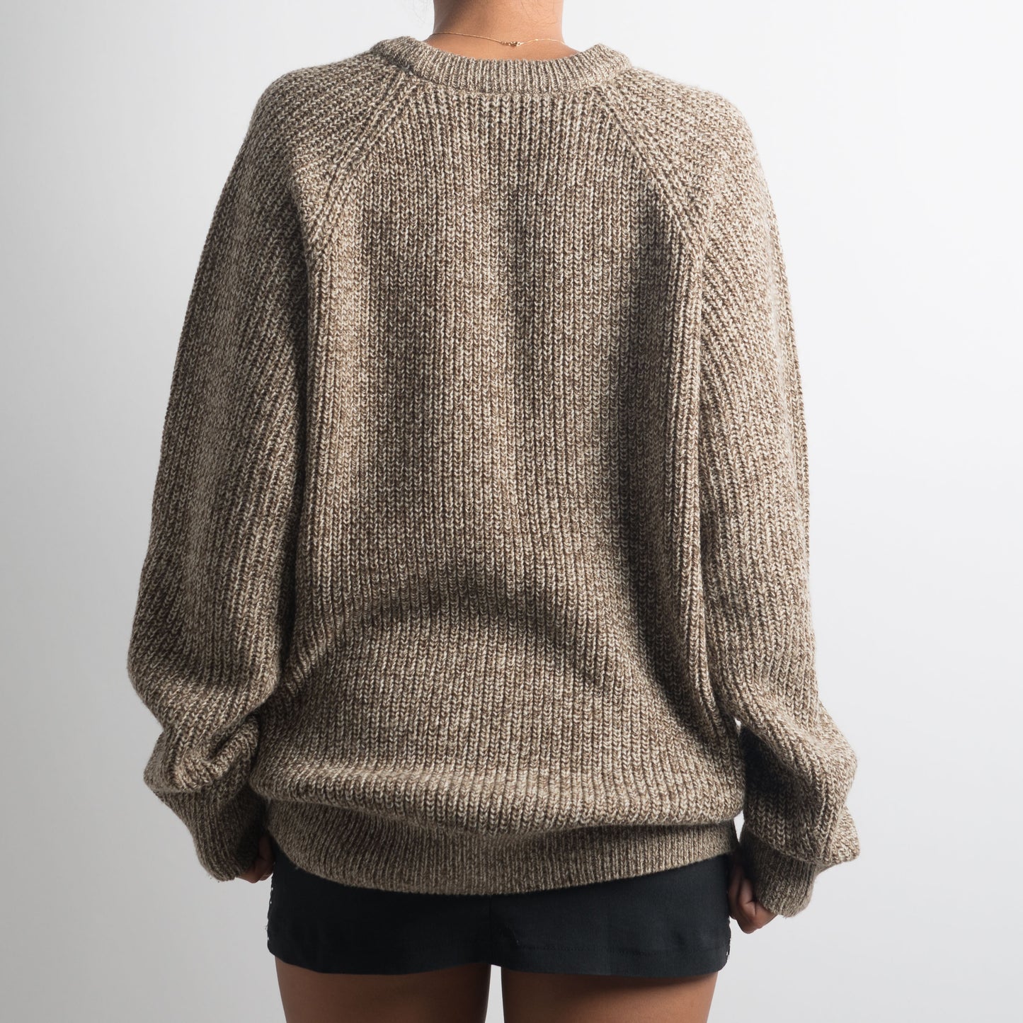 BROWN MARLE KNIT