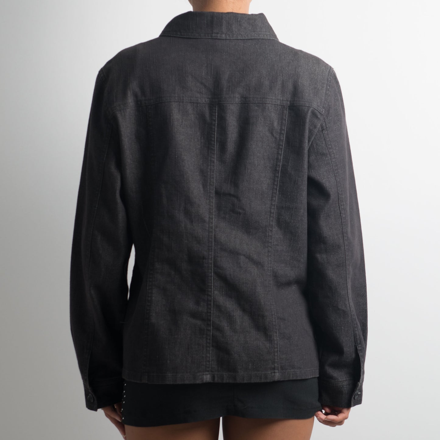 CHARCOAL ZIP JACKET