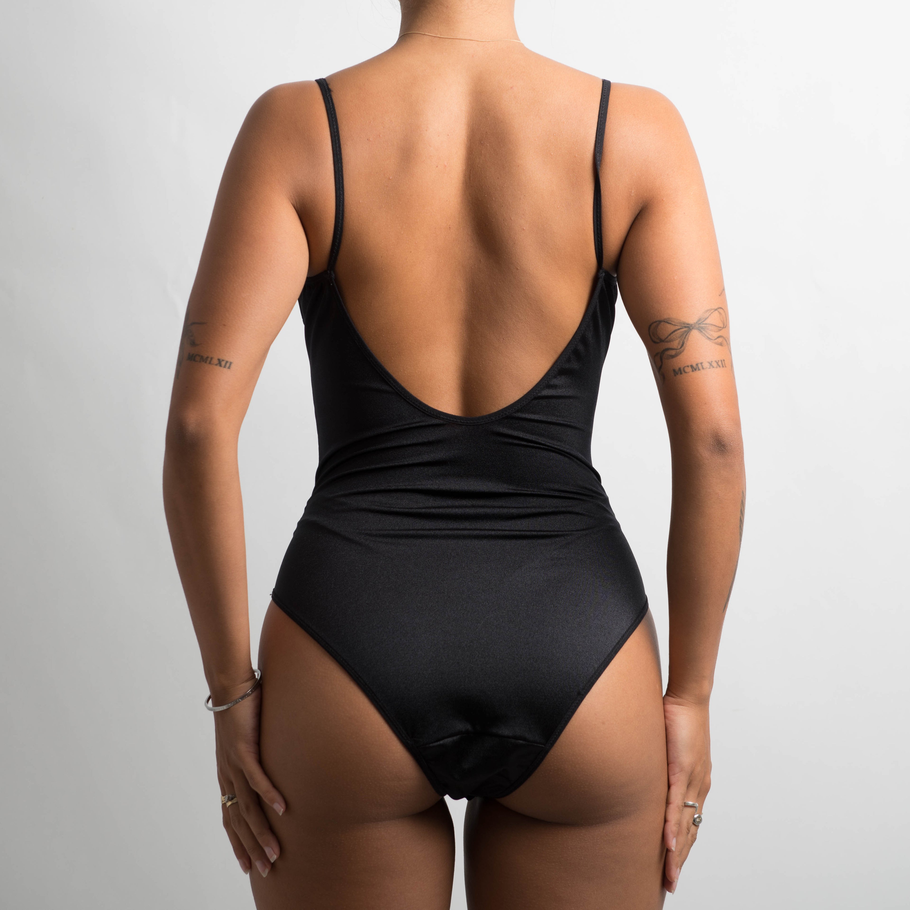 BLACK STRETCH BODYSUIT