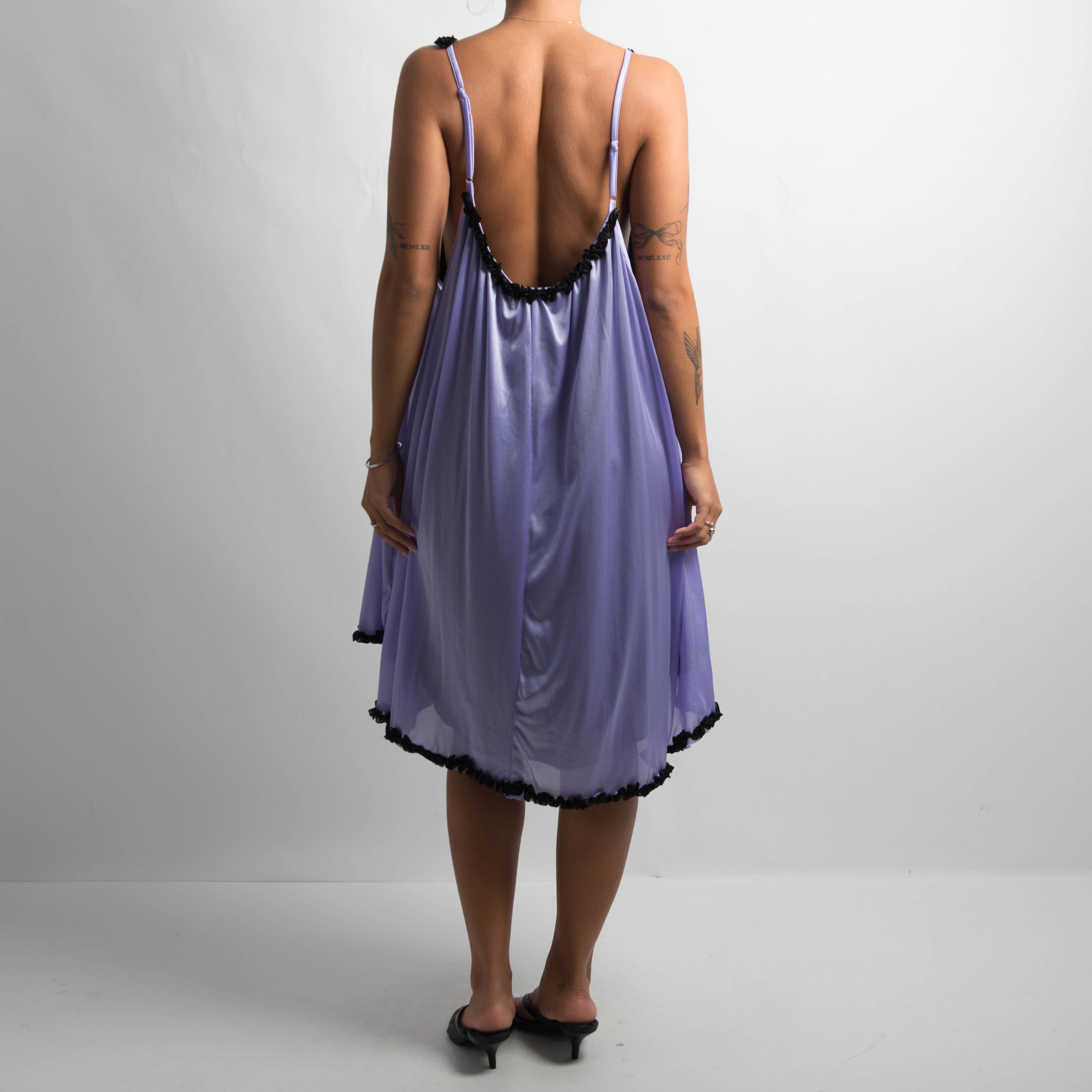 PURPLE NYLON NIGHTGOWN