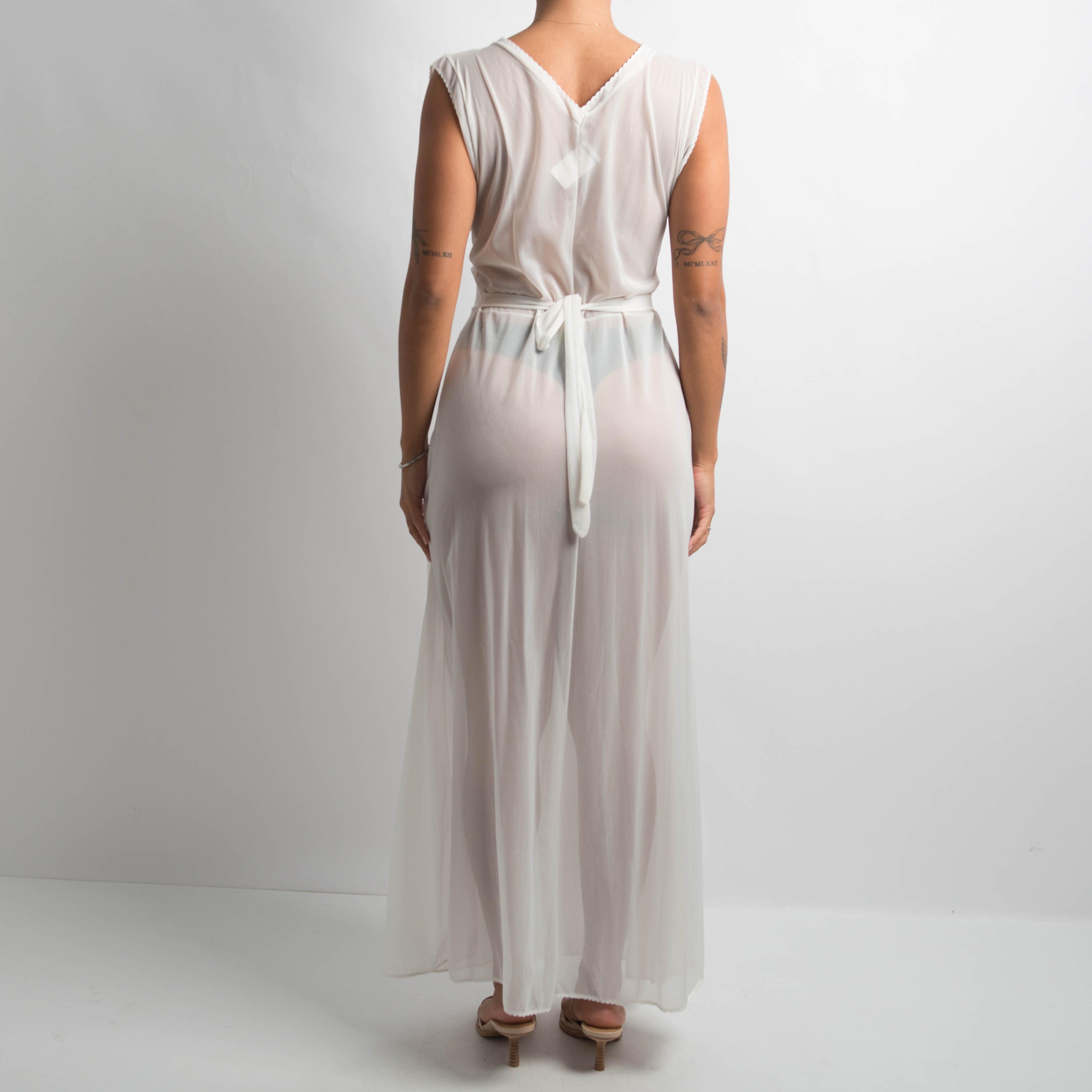 IVORY SHEER NIGHTGOWN