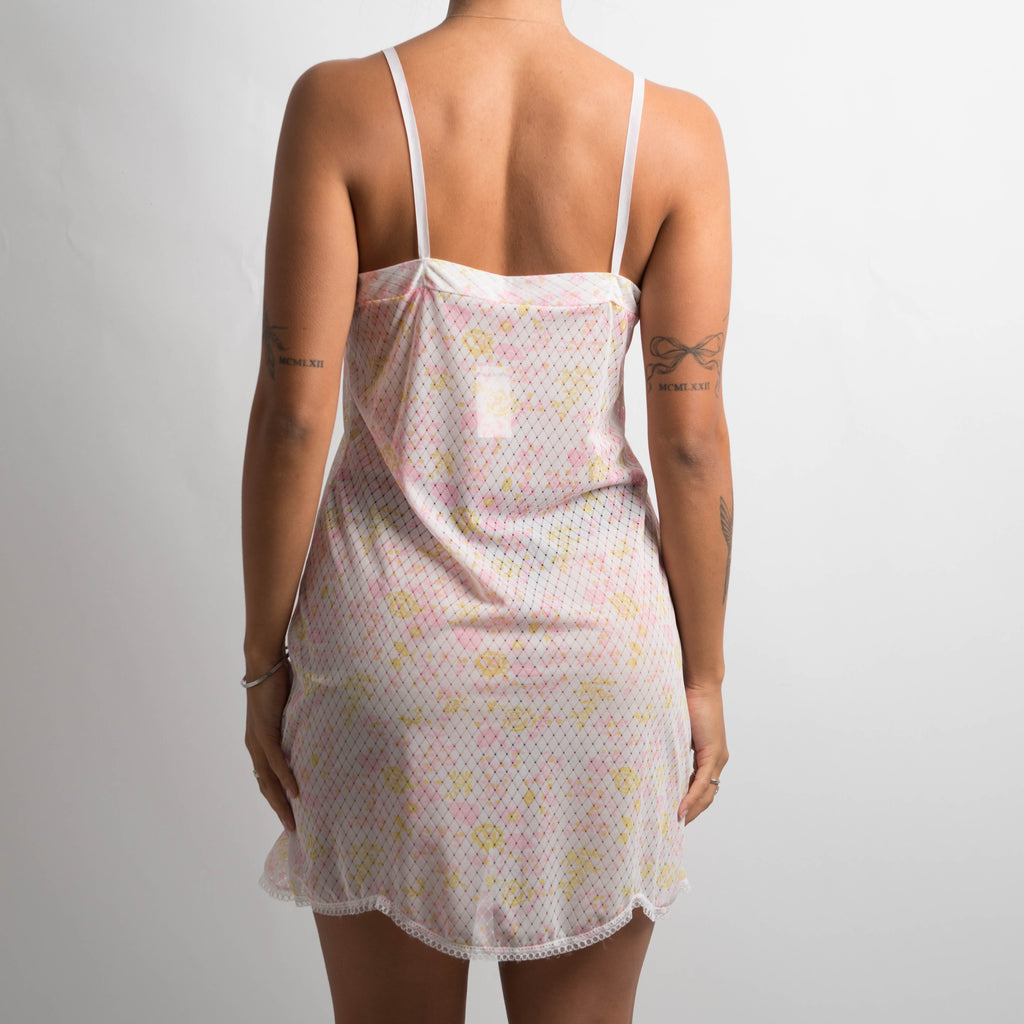 SHEER FLORAL CHEMISE