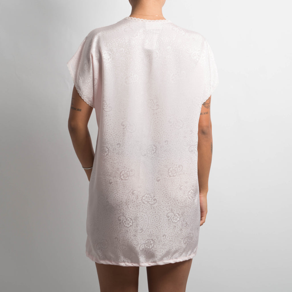 PINK SATIN MINI DRESS