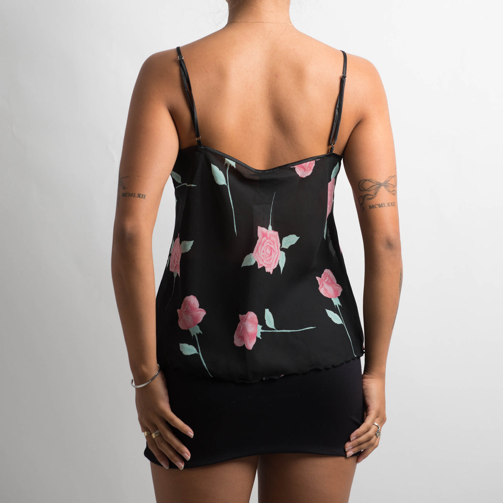 SHEER FLORAL CAMISOLE