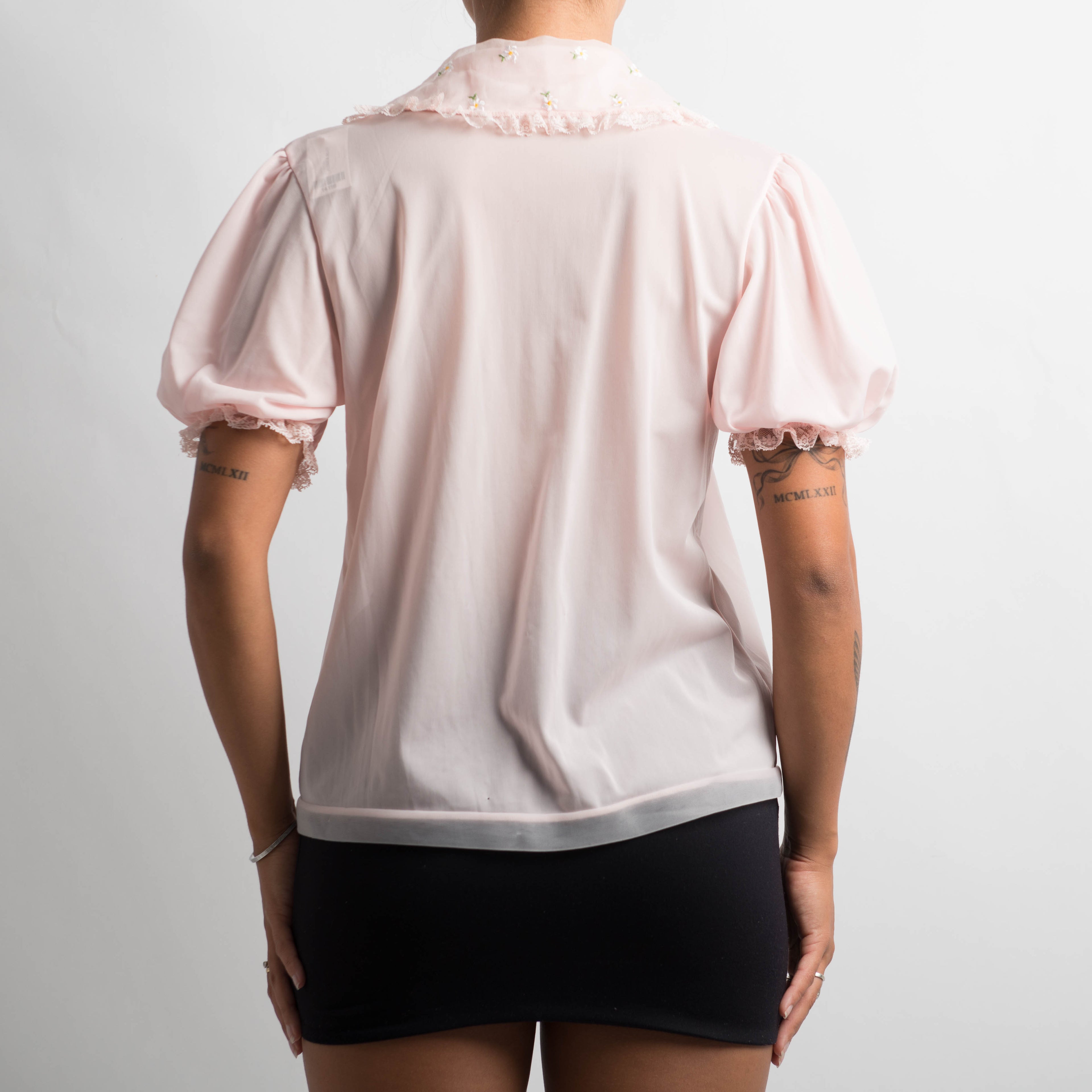 PINK FLORAL BED JACKET