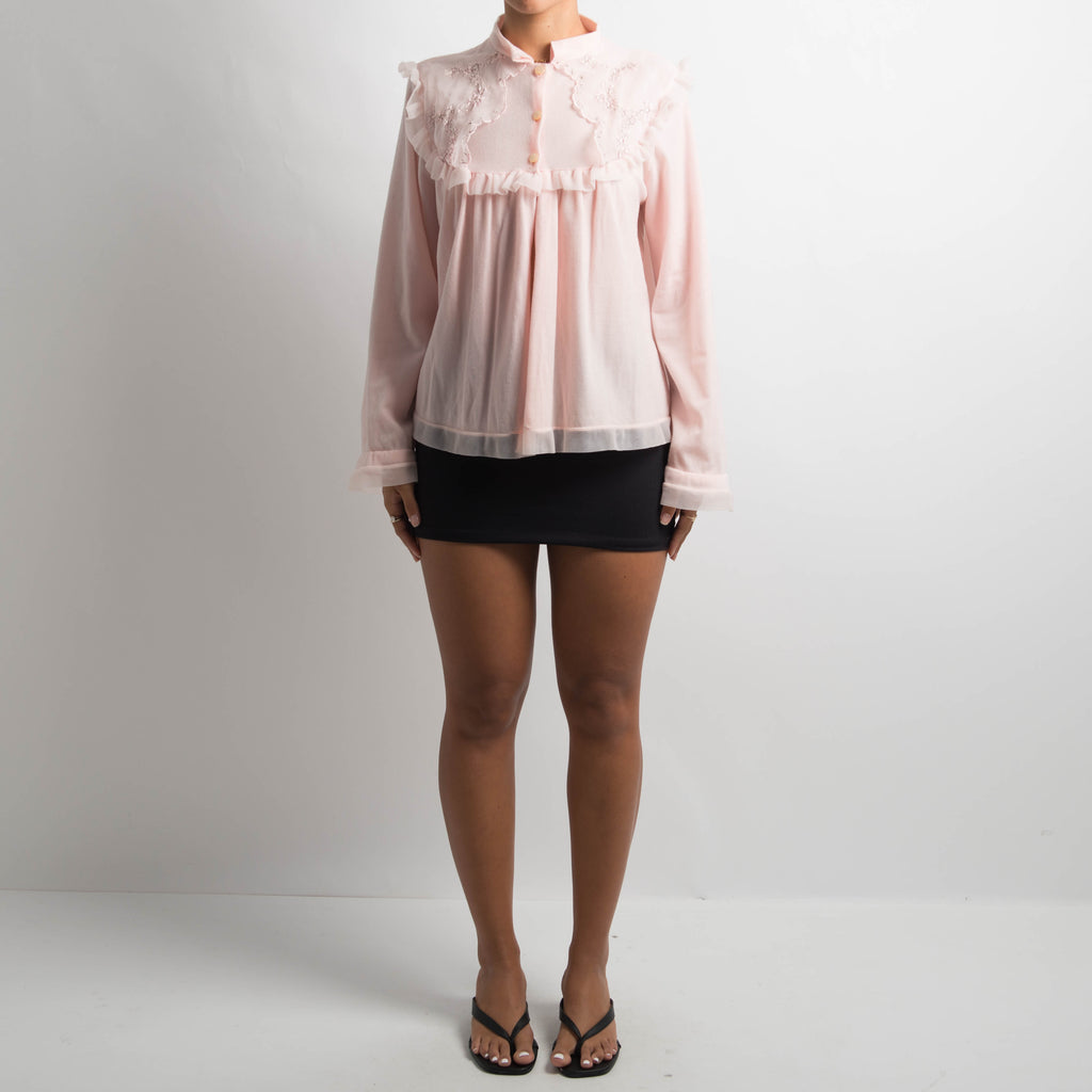 PINK FELT BED JACKET