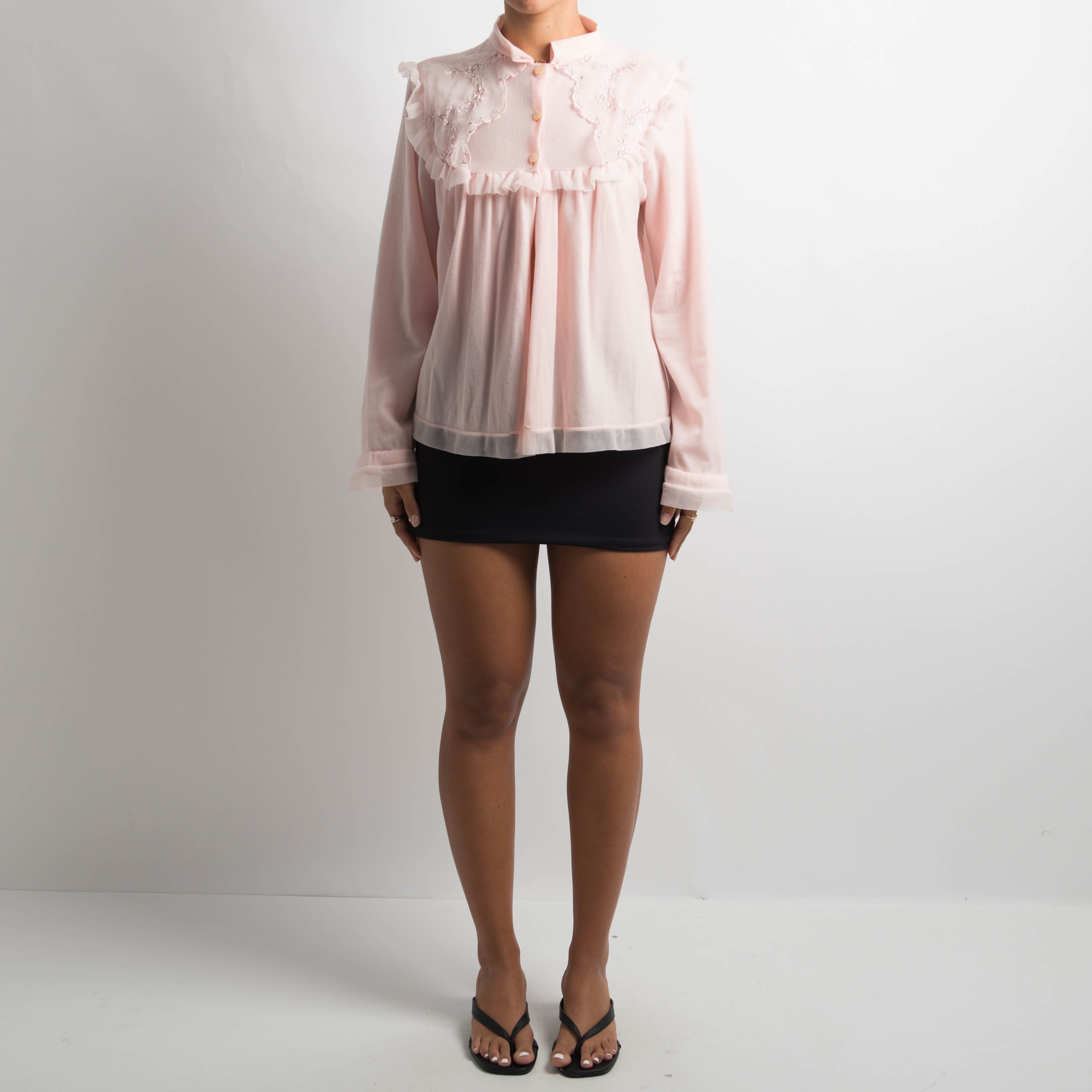 PINK FELT BED JACKET