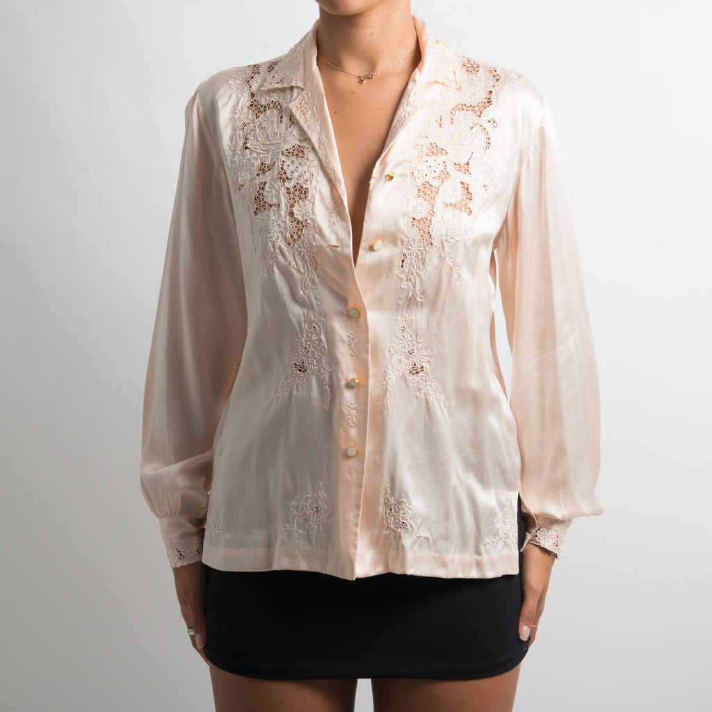 SILK EMBROIDERED BLOUSE