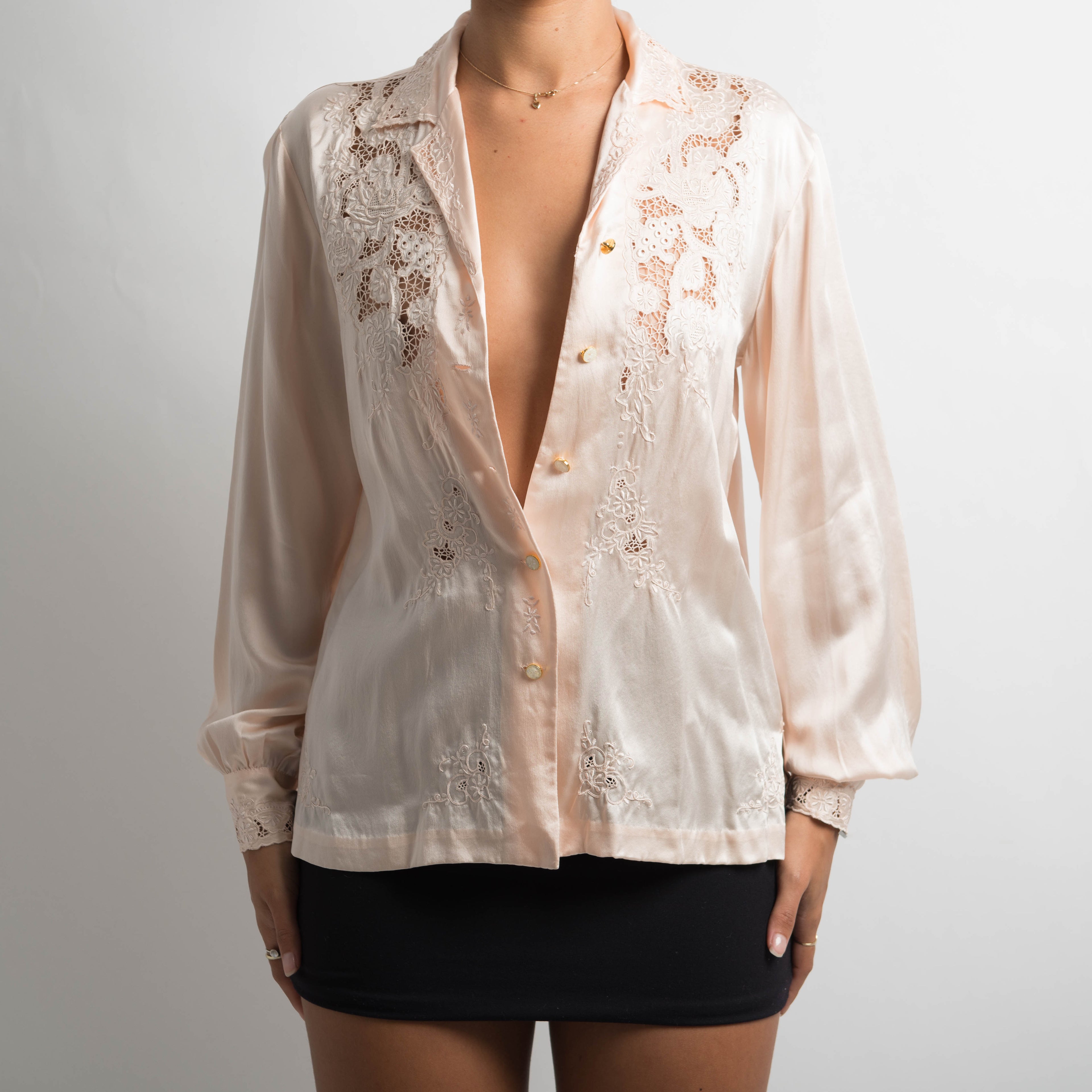 SILK EMBROIDERED BLOUSE