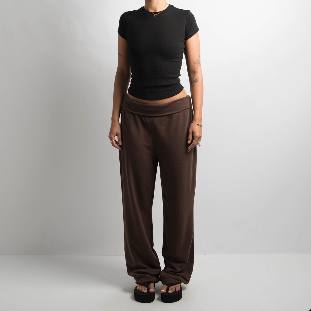 BROWN FLARED LEGGINGS