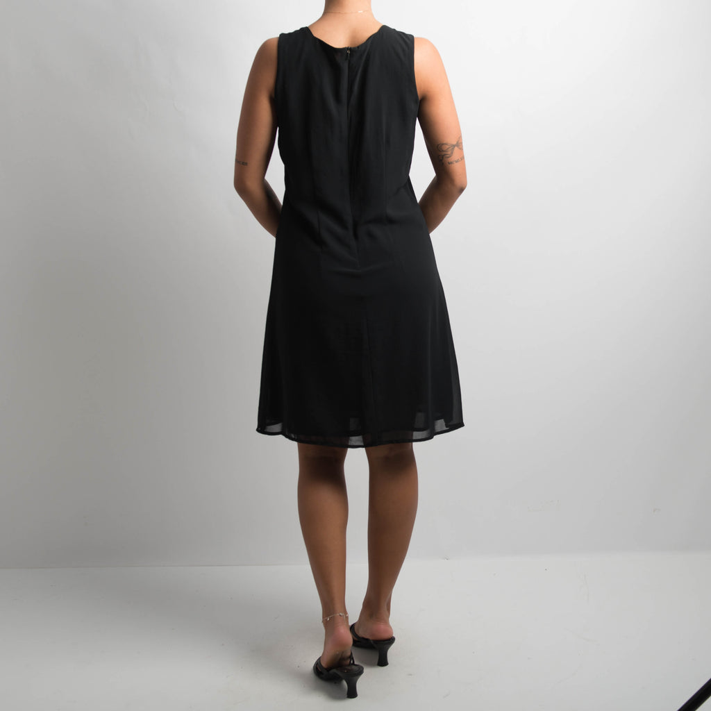 BLACK CHIFFON DRESS