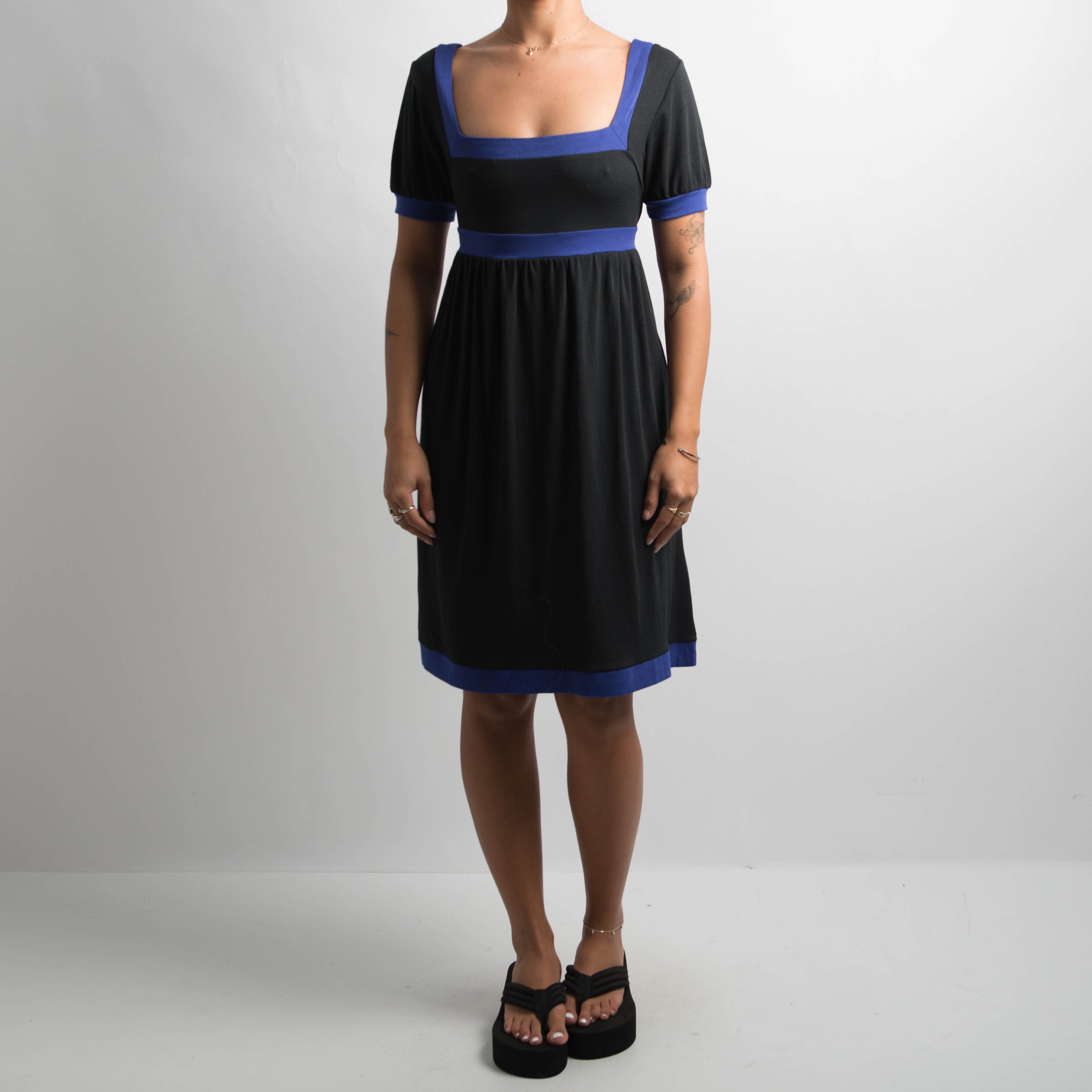 BLACK BABYDOLL DRESS