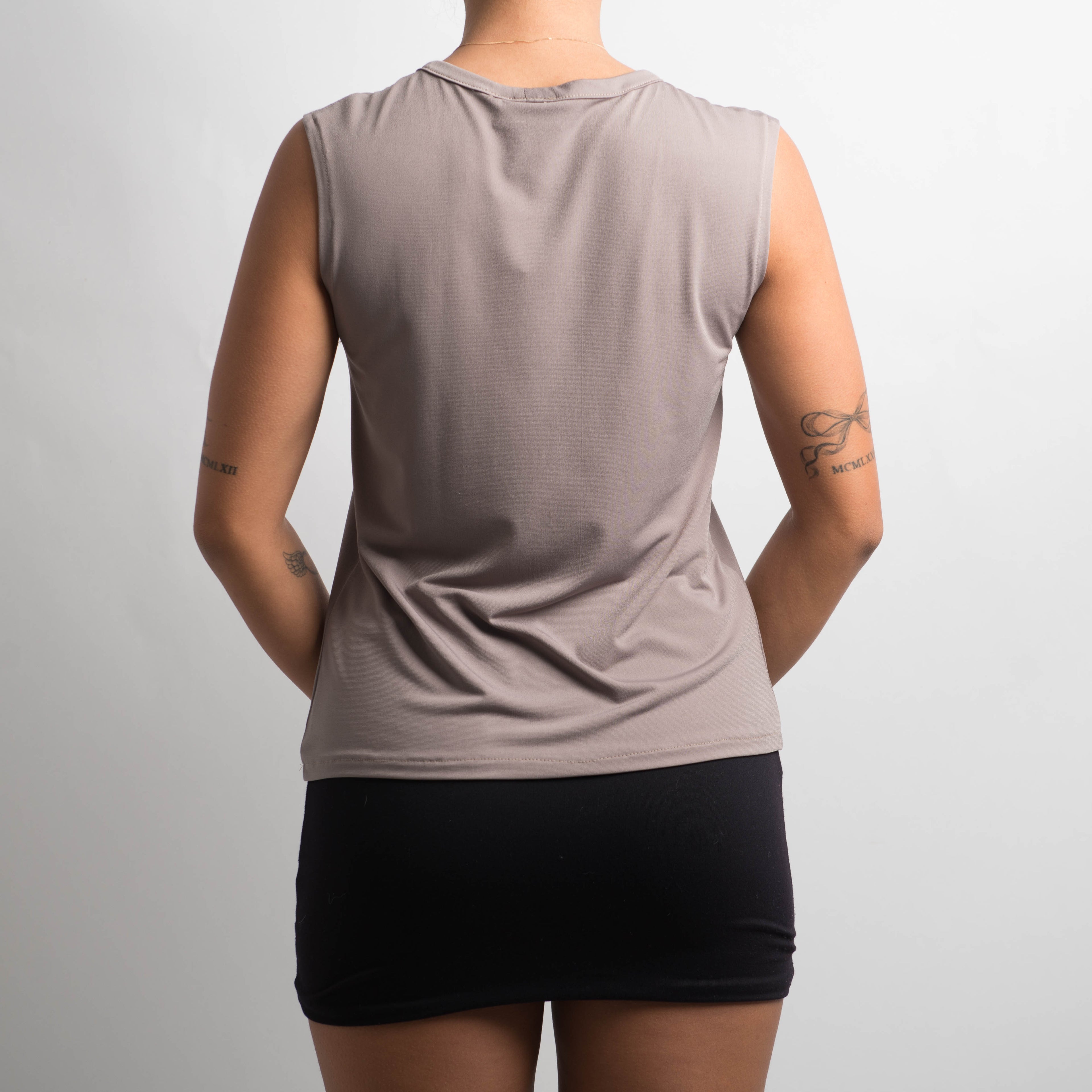 TAUPE SLINKY TOP