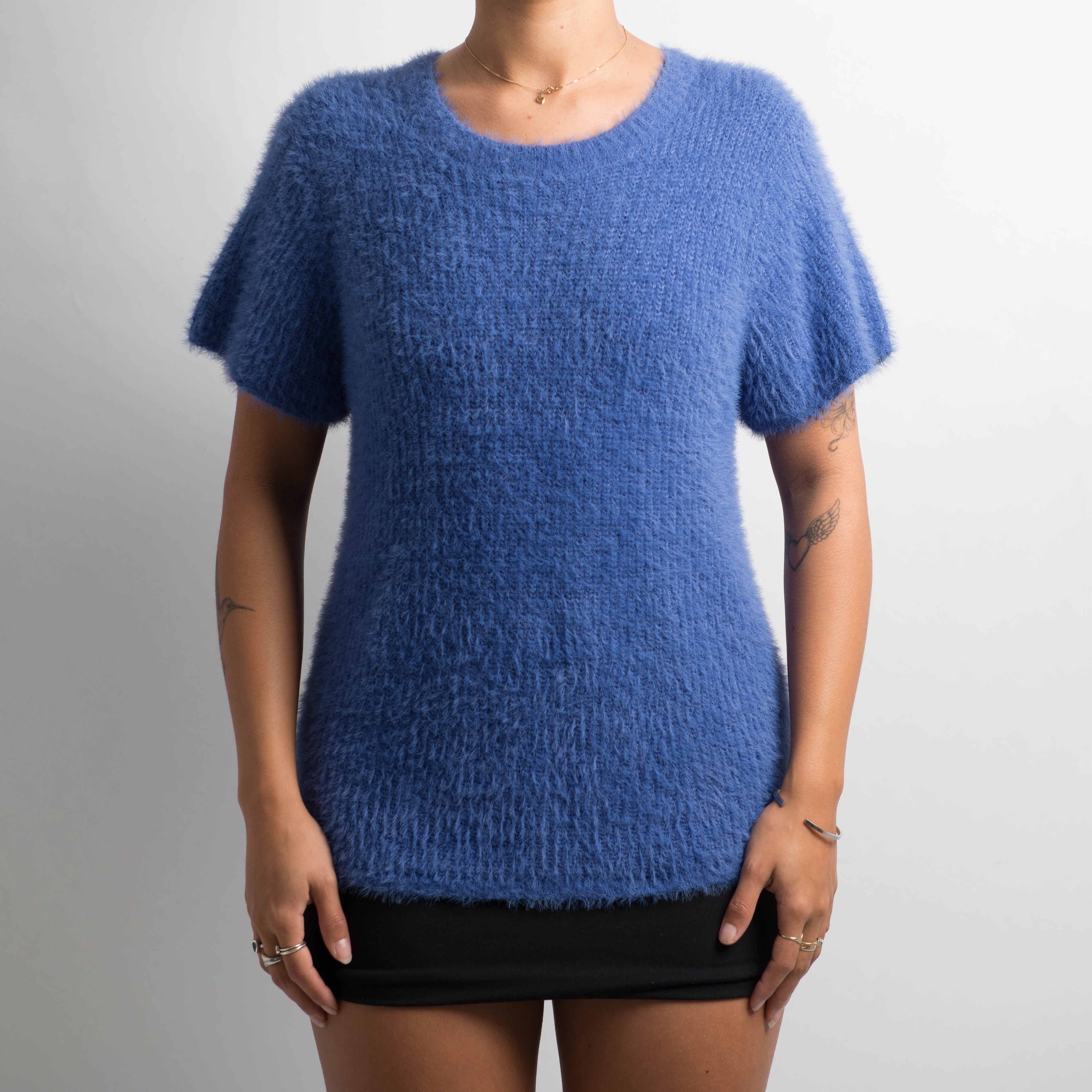 FUZZY VIOLET KNIT TOP