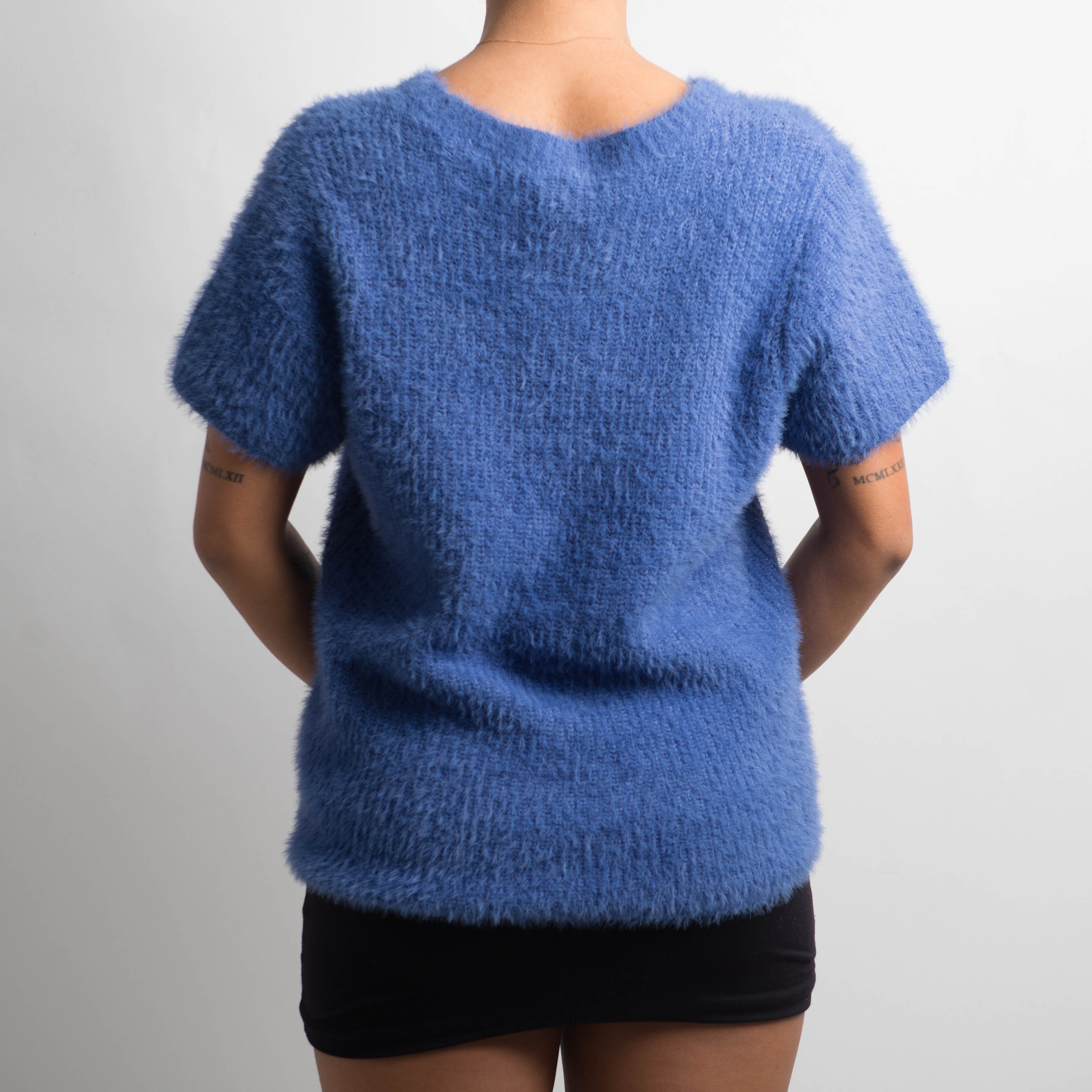 FUZZY VIOLET KNIT TOP